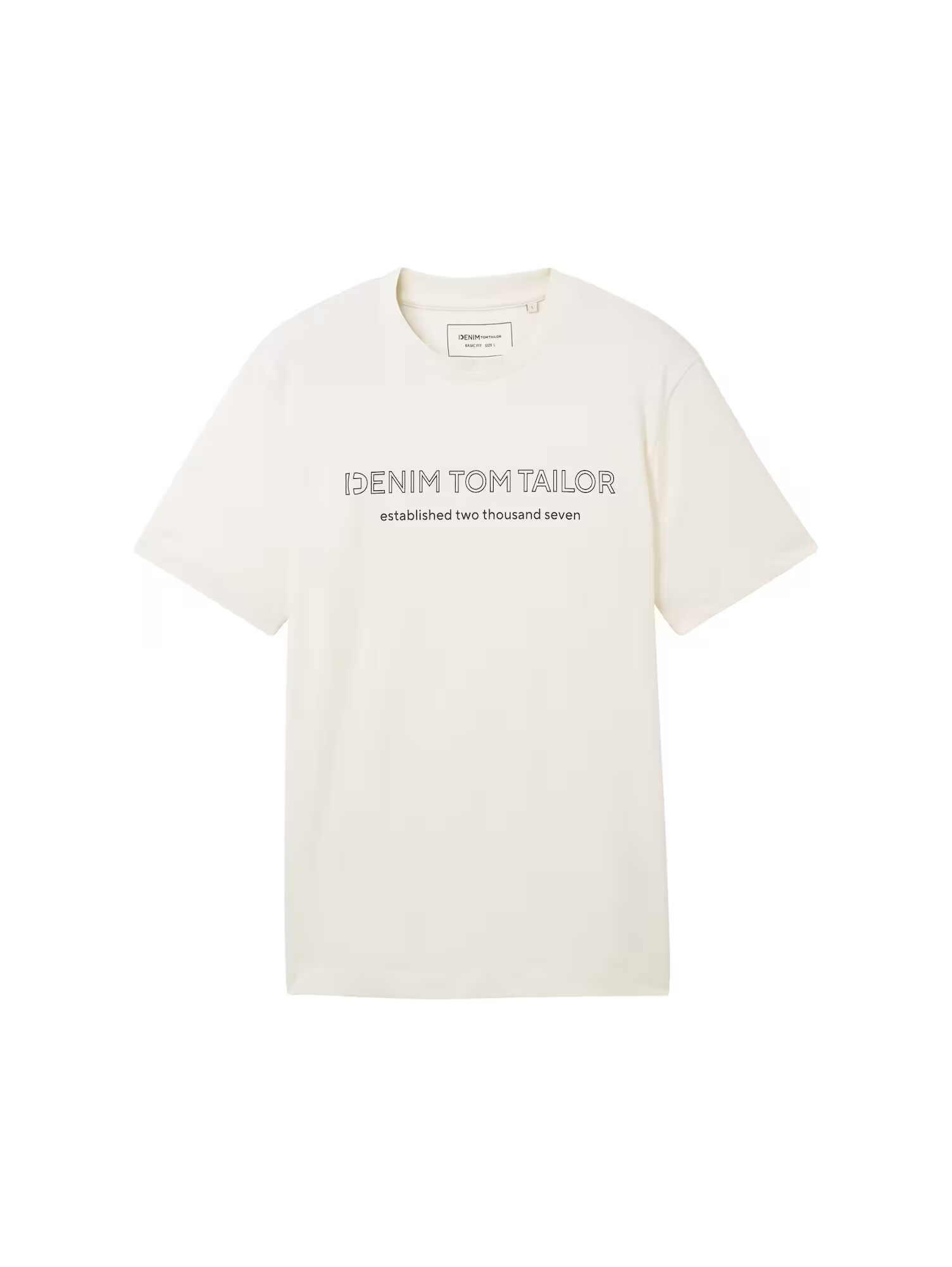 TOM TAILOR DENIM Tričko čierna / biela - Pepit.sk