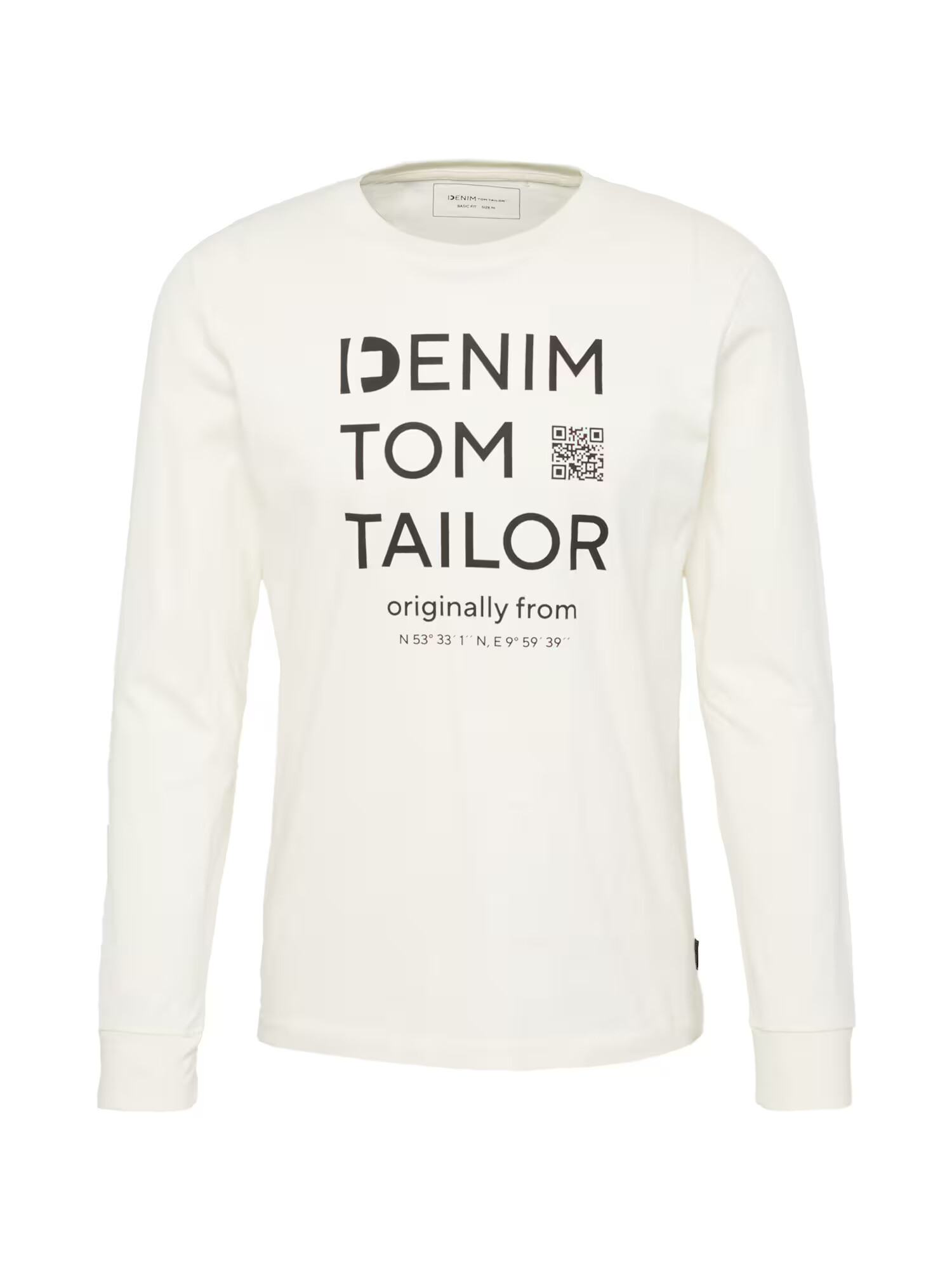 TOM TAILOR DENIM Tričko čierna / biela - Pepit.sk