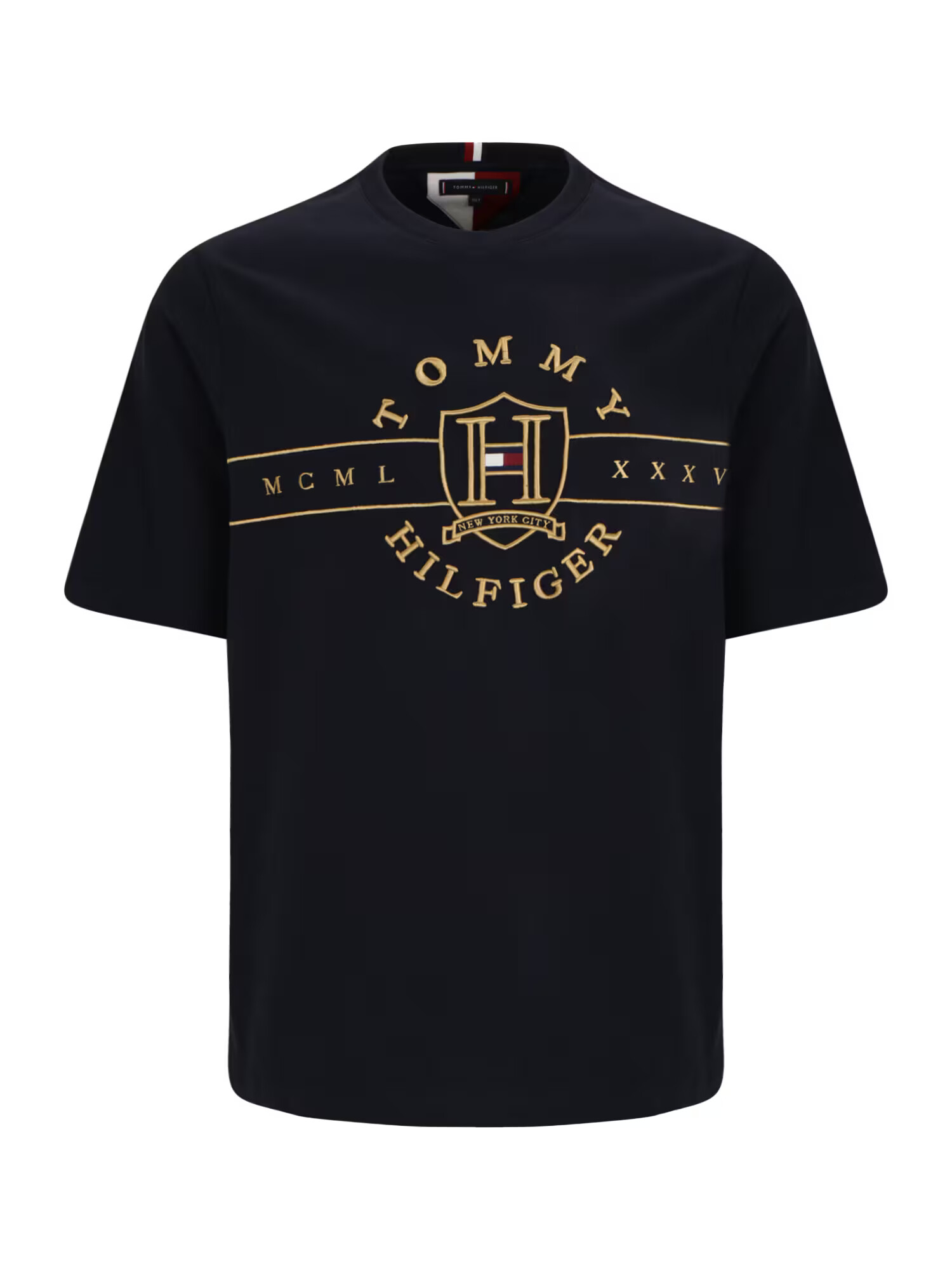 Tommy Hilfiger Big & Tall Tričko tmavomodrá / zlatá - Pepit.sk