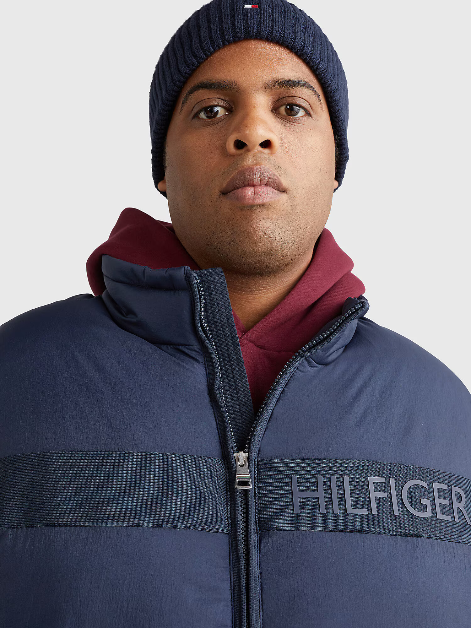 Tommy Hilfiger Big & Tall Vesta tmavomodrá / červená / biela - Pepit.sk