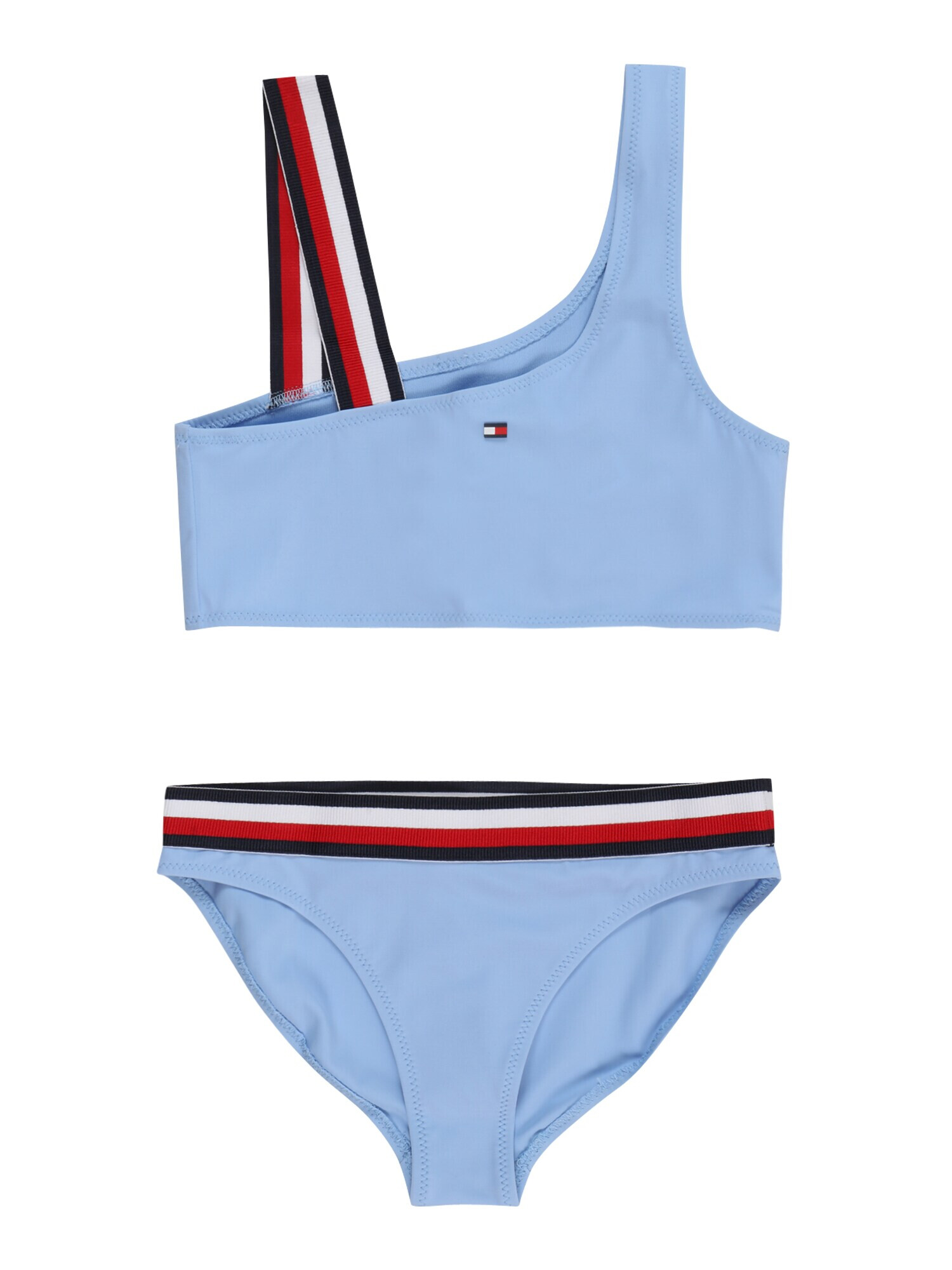 TOMMY HILFIGER Bikiny svetlomodrá / červená / čierna / biela - Pepit.sk