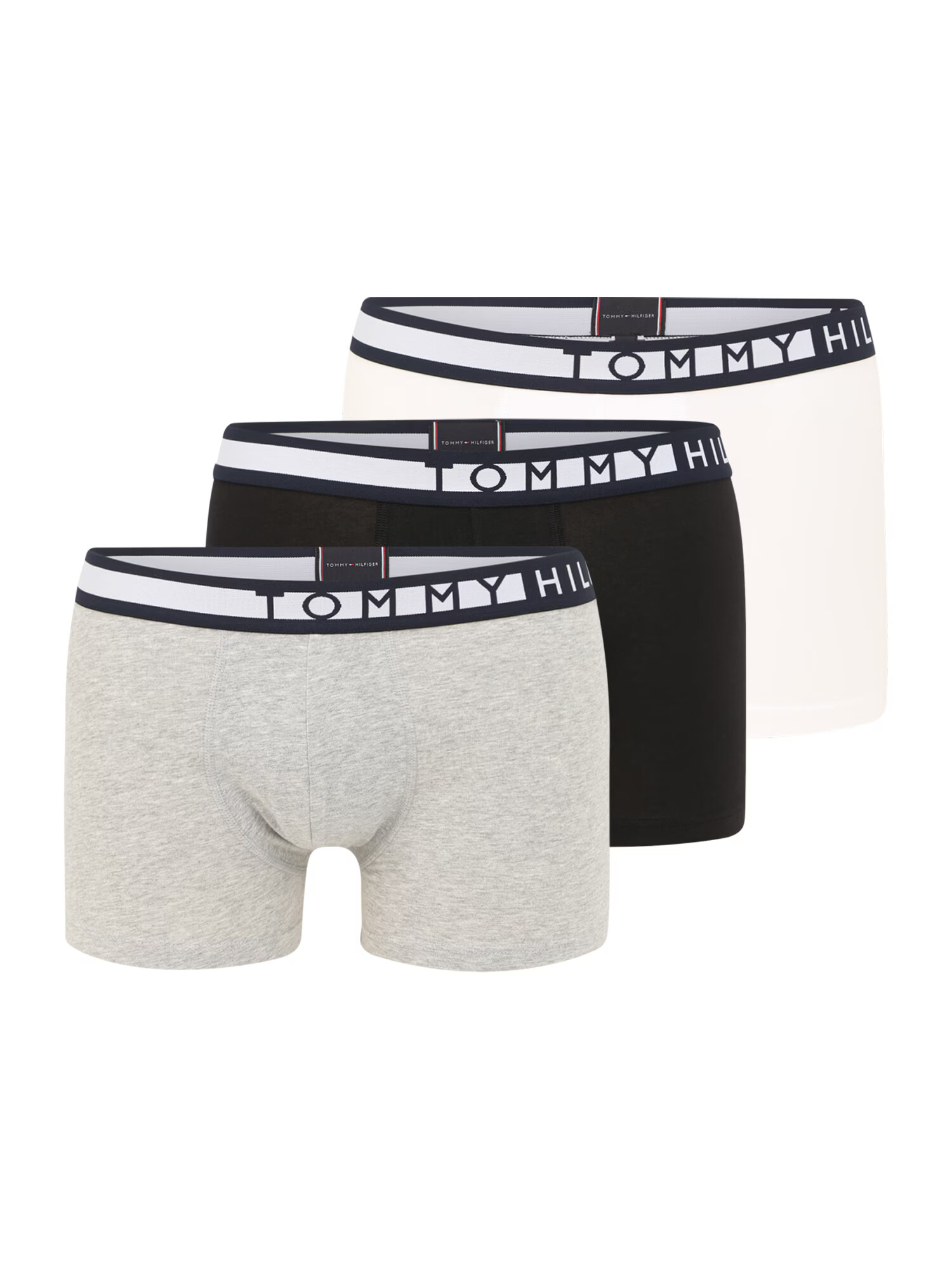 Tommy Hilfiger Underwear Boxerky sivá / čierna / biela - Pepit.sk