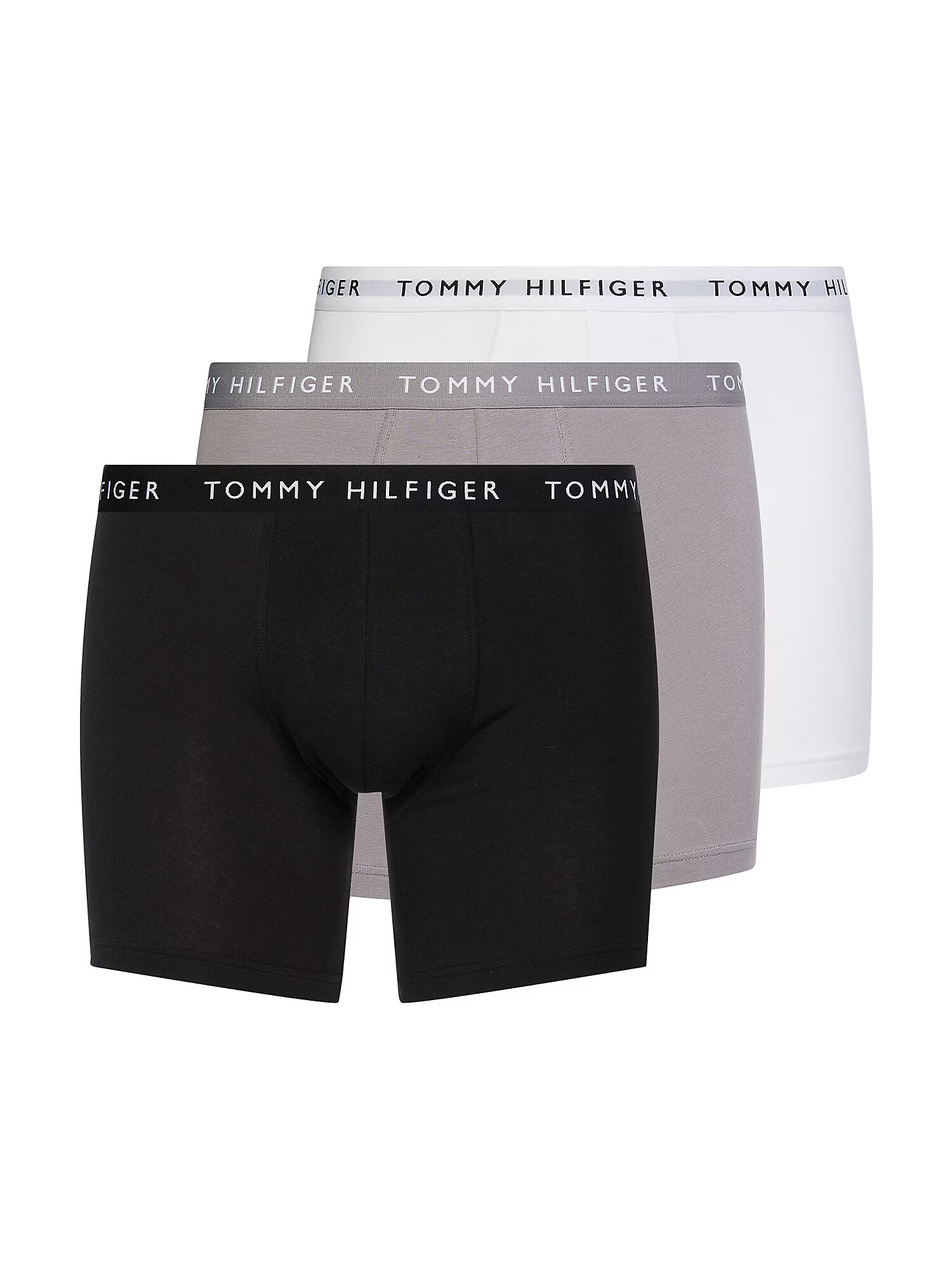 Tommy Hilfiger Underwear Boxerky tmavošedá / čierna / biela - Pepit.sk