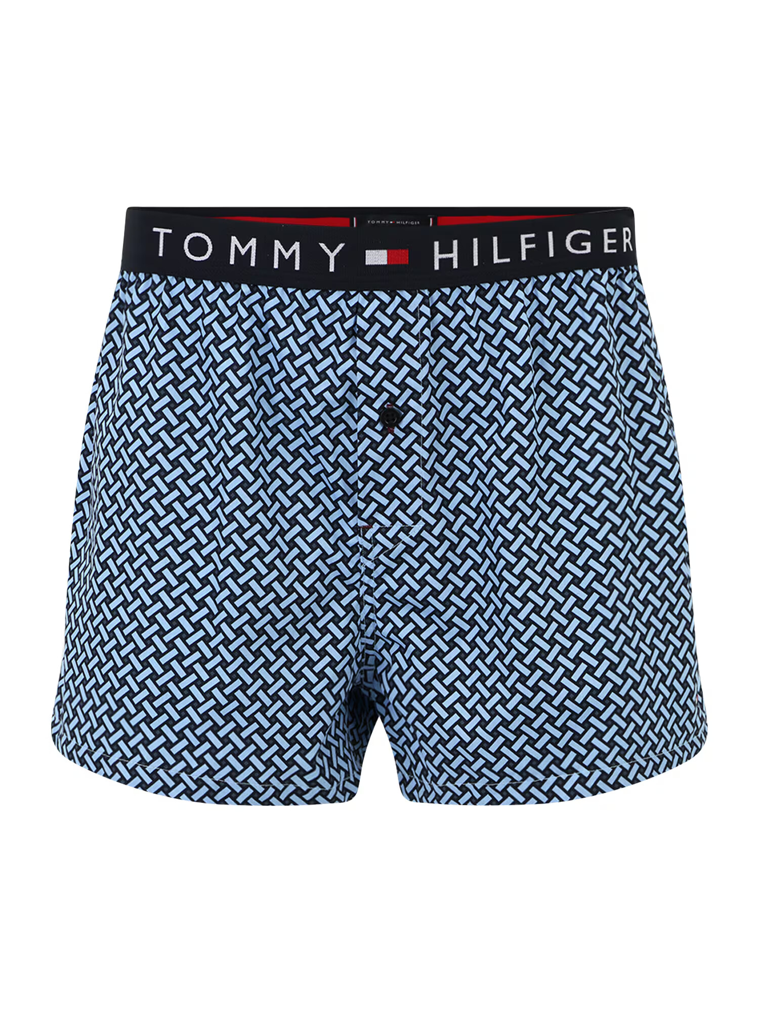 TOMMY HILFIGER Boxerky svetlomodrá / tmavomodrá / ohnivo červená / biela - Pepit.sk