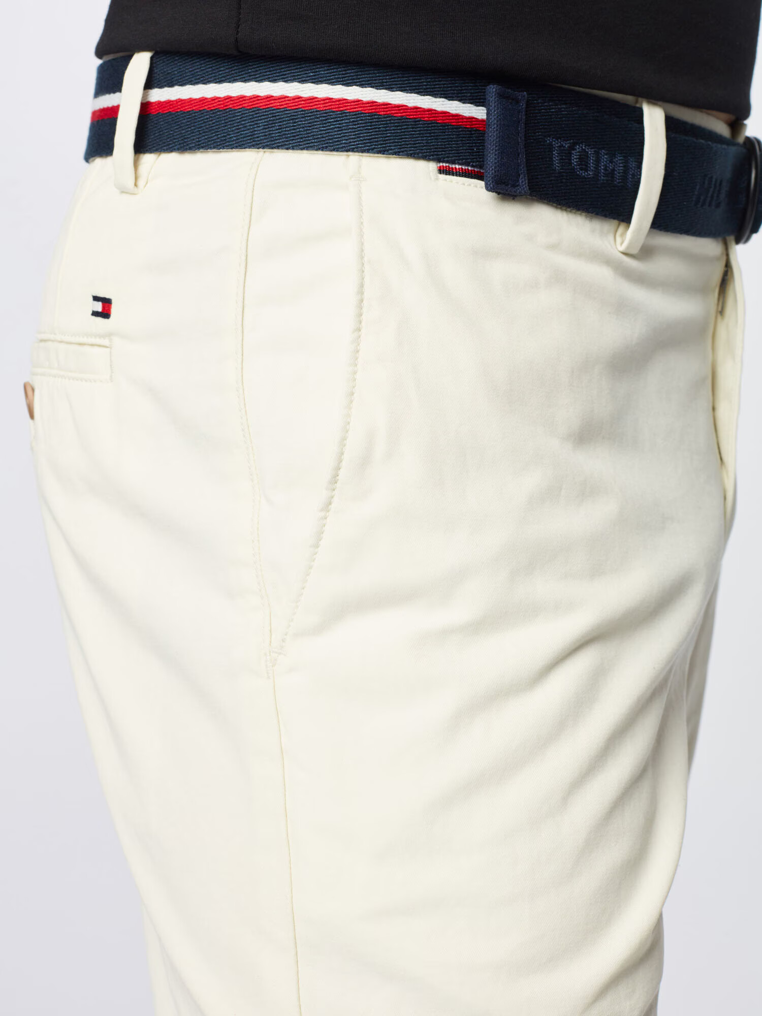 TOMMY HILFIGER Chino nohavice 'BROOKLYN' námornícka modrá / šedobiela - Pepit.sk