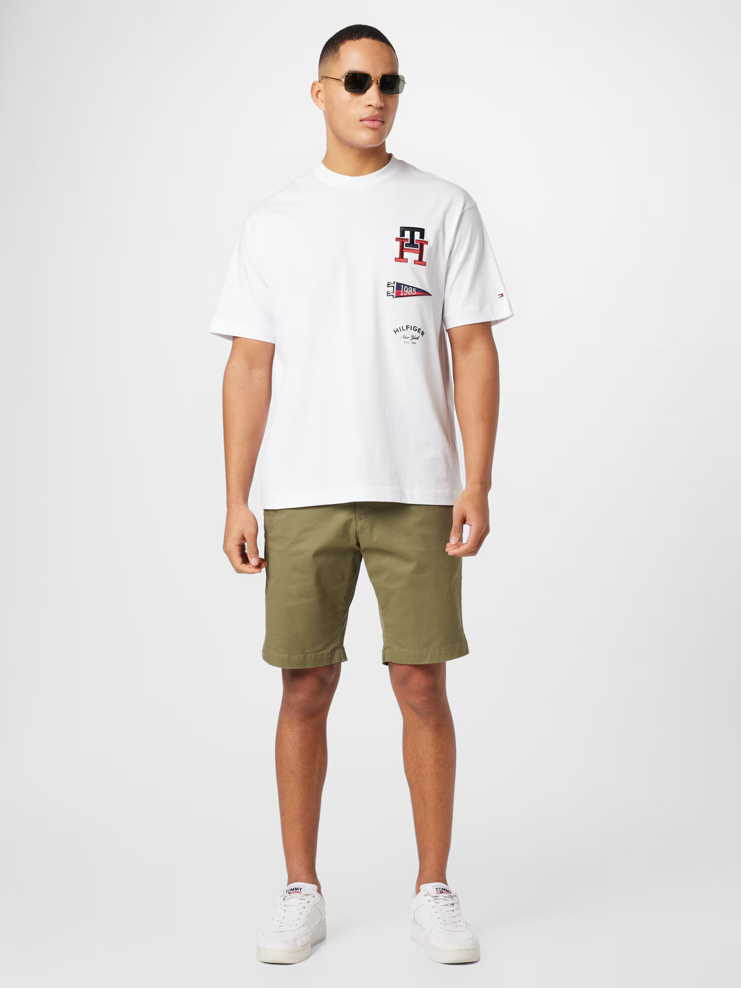 TOMMY HILFIGER Chino nohavice 'Harlem' olivová - Pepit.sk