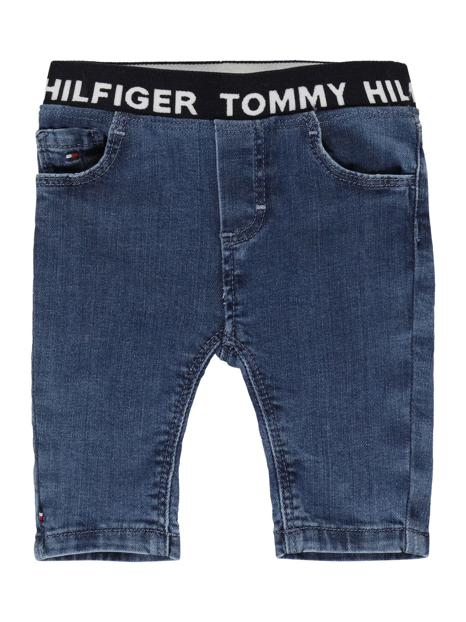 TOMMY HILFIGER Džínsy modrá denim / čierna / prírodná biela - Pepit.sk