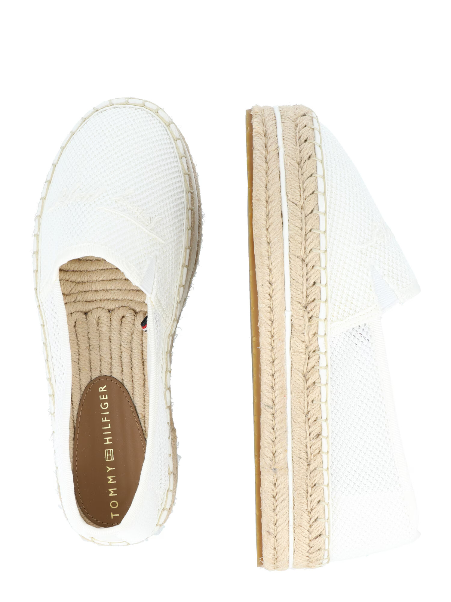 TOMMY HILFIGER Espadrilky béžová / prírodná biela - Pepit.sk