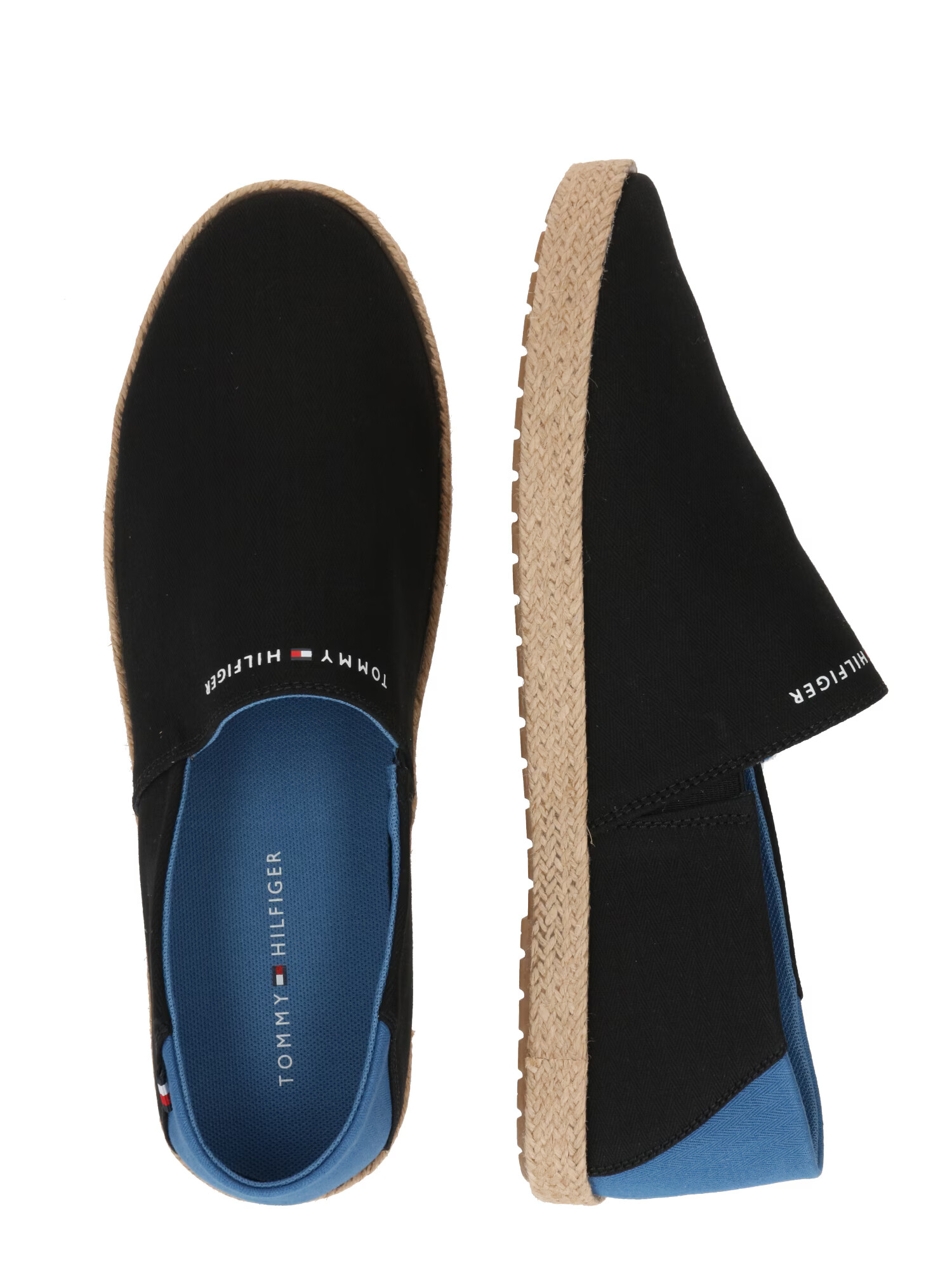 TOMMY HILFIGER Espadrilky modrozelená / červená / čierna / biela - Pepit.sk