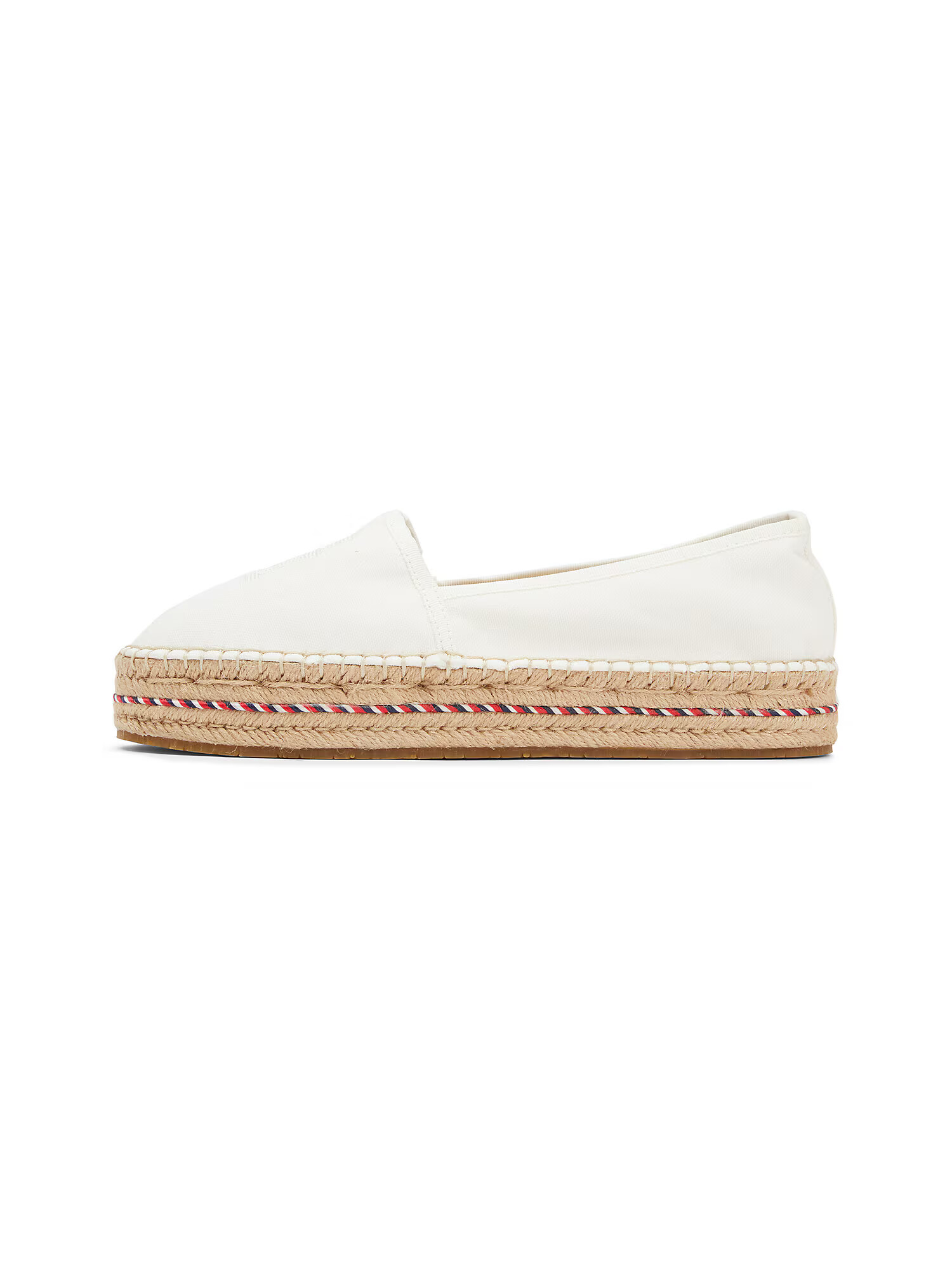 TOMMY HILFIGER Espadrilky nebielená / svetlohnedá / červená / biela - Pepit.sk