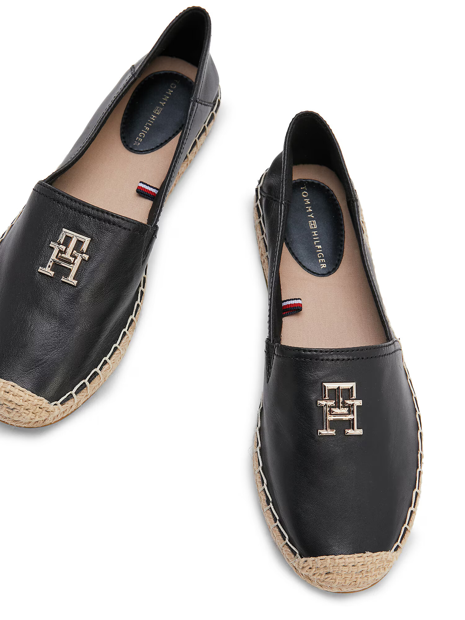 TOMMY HILFIGER Espadrilky svetlohnedá / zlatá / čierna - Pepit.sk