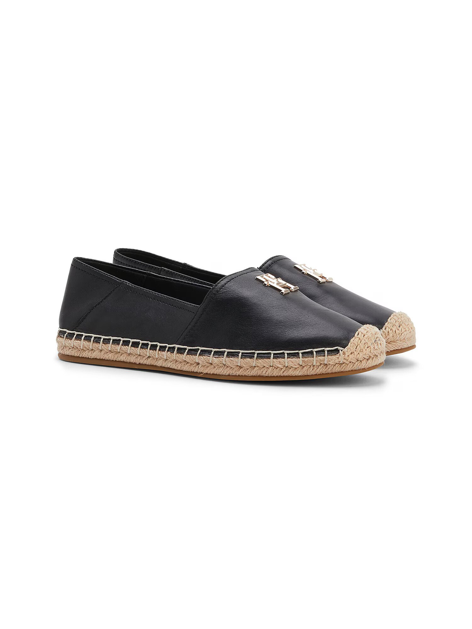 TOMMY HILFIGER Espadrilky svetlohnedá / zlatá / čierna - Pepit.sk