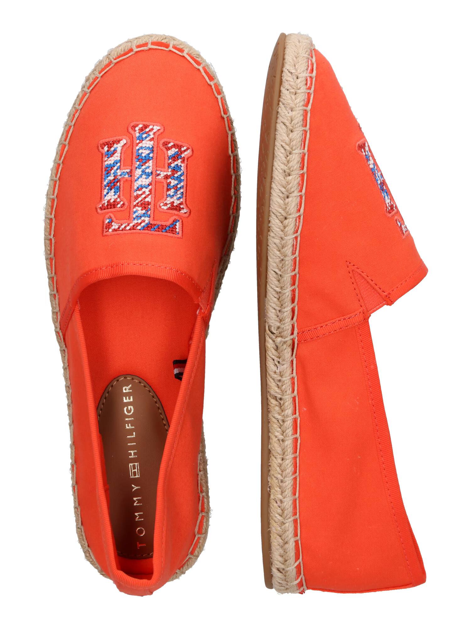 TOMMY HILFIGER Espadrilky tmavomodrá / oranžová / červená / biela - Pepit.sk