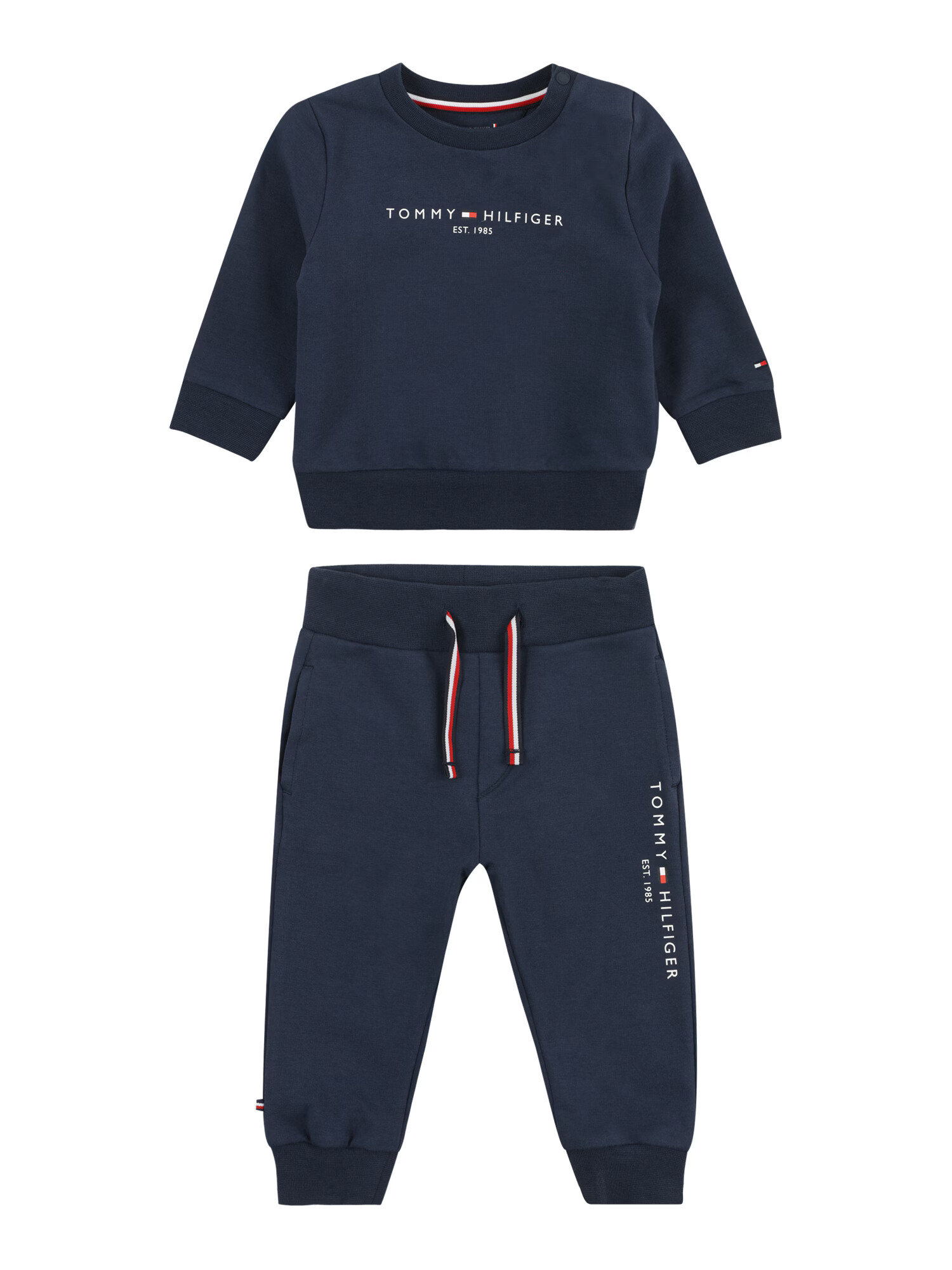 TOMMY HILFIGER Joggingová súprava námornícka modrá / červená / biela - Pepit.sk