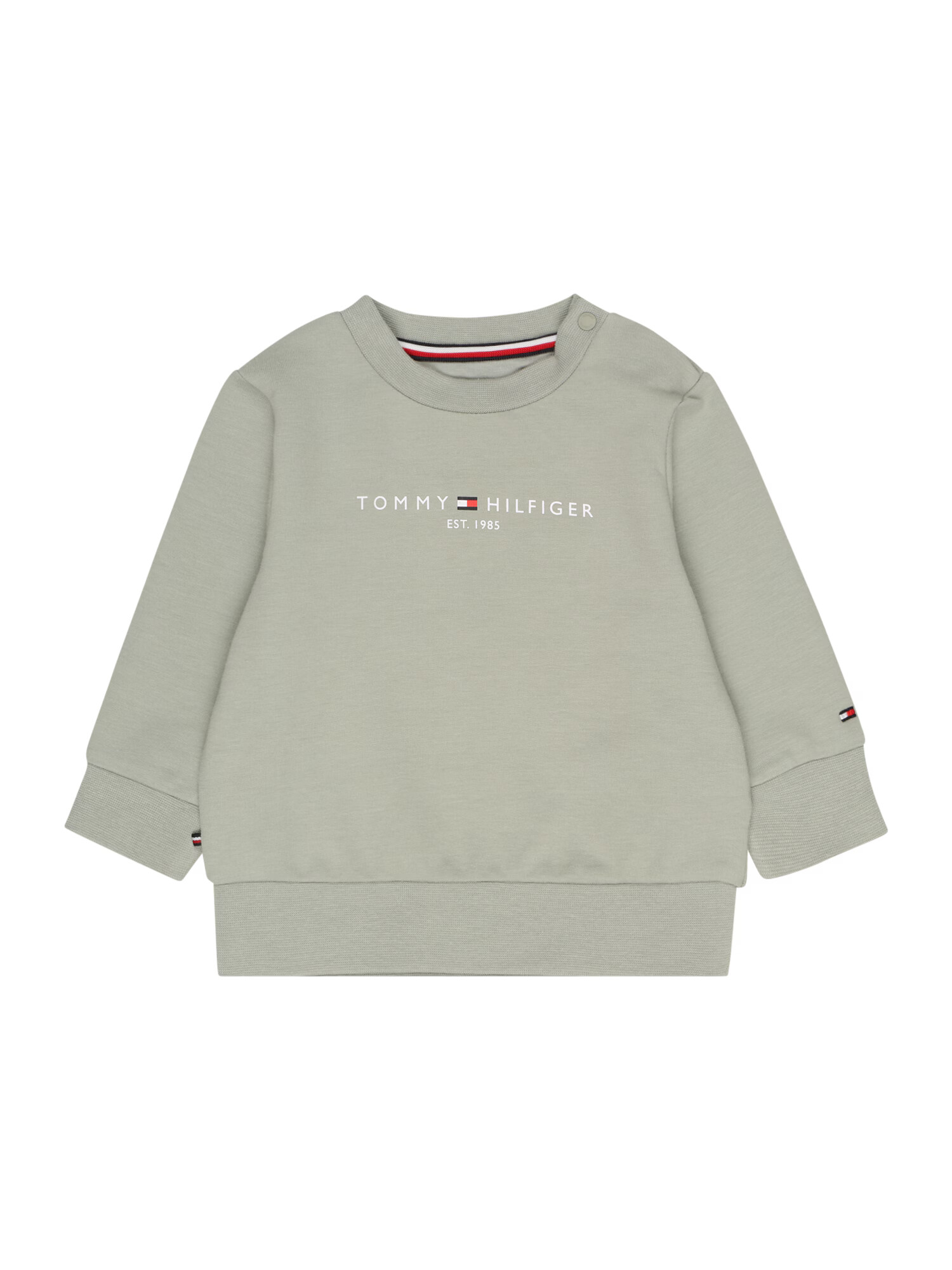 TOMMY HILFIGER Mikina kamenná / biela - Pepit.sk