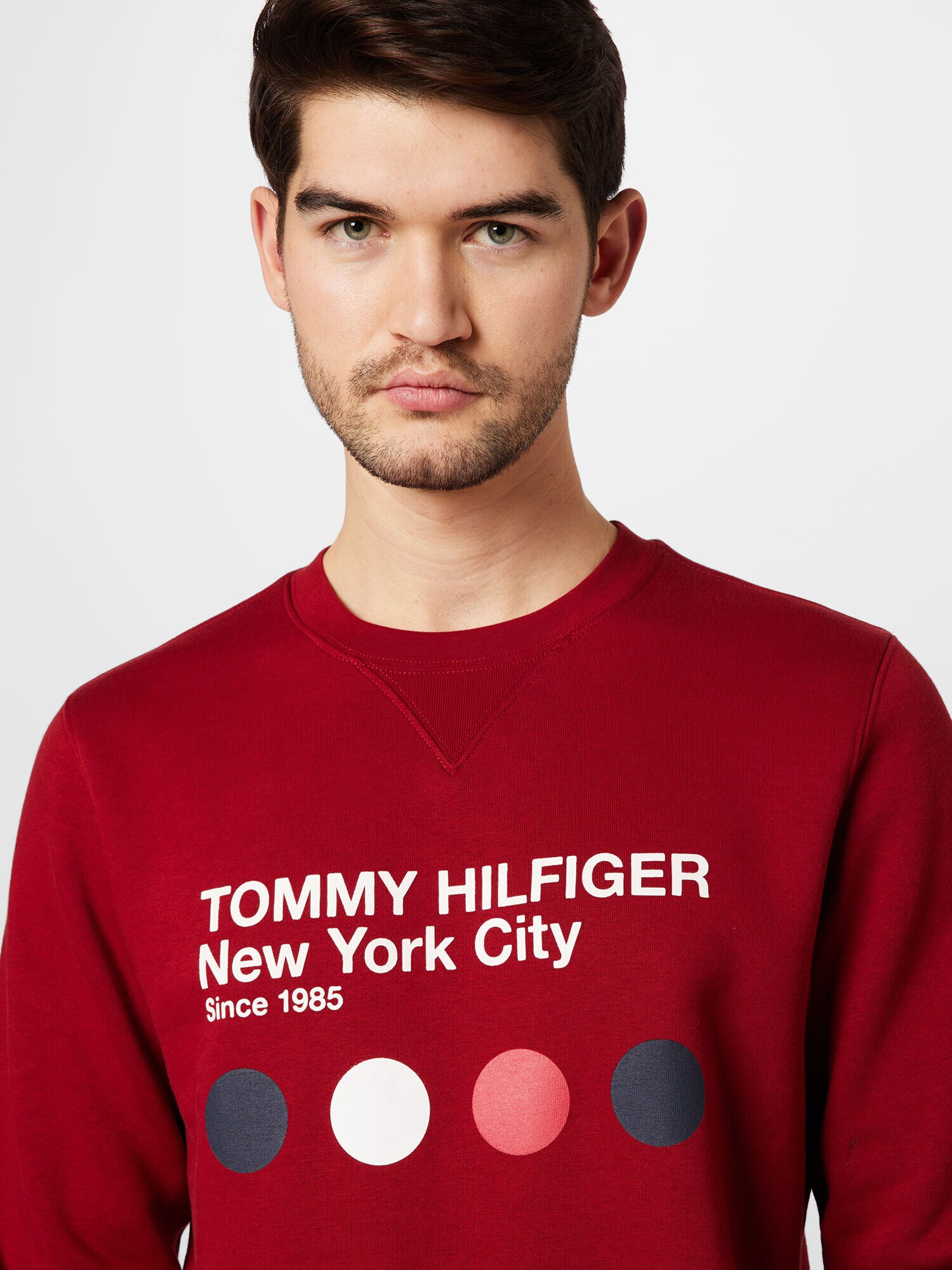 TOMMY HILFIGER Mikina 'METRO' námornícka modrá / červená / biela - Pepit.sk