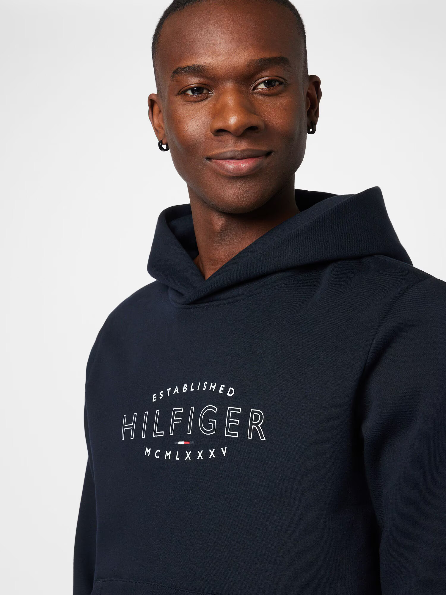 TOMMY HILFIGER Mikina námornícka modrá / biela - Pepit.sk