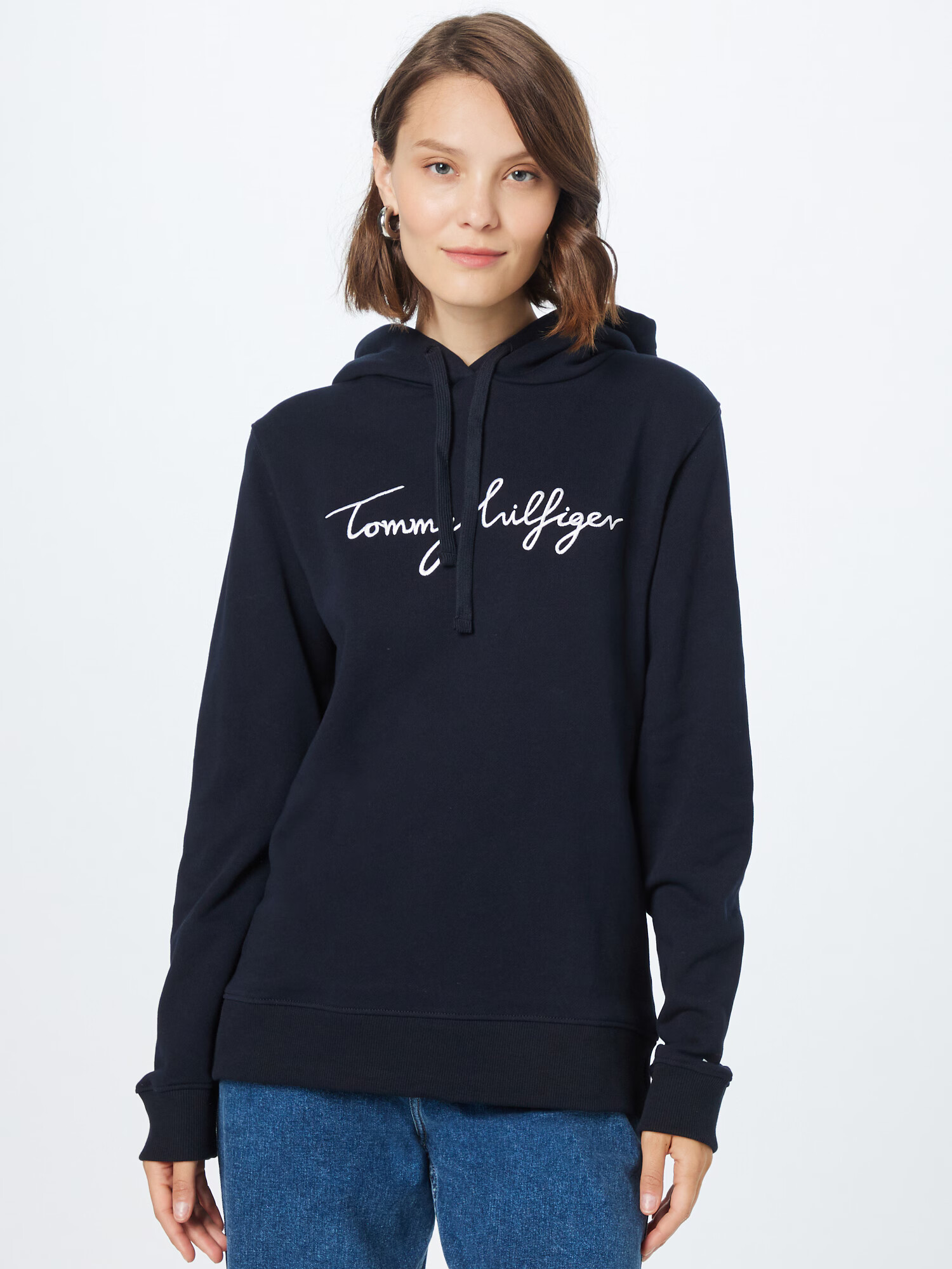 TOMMY HILFIGER Mikina námornícka modrá / biela - Pepit.sk