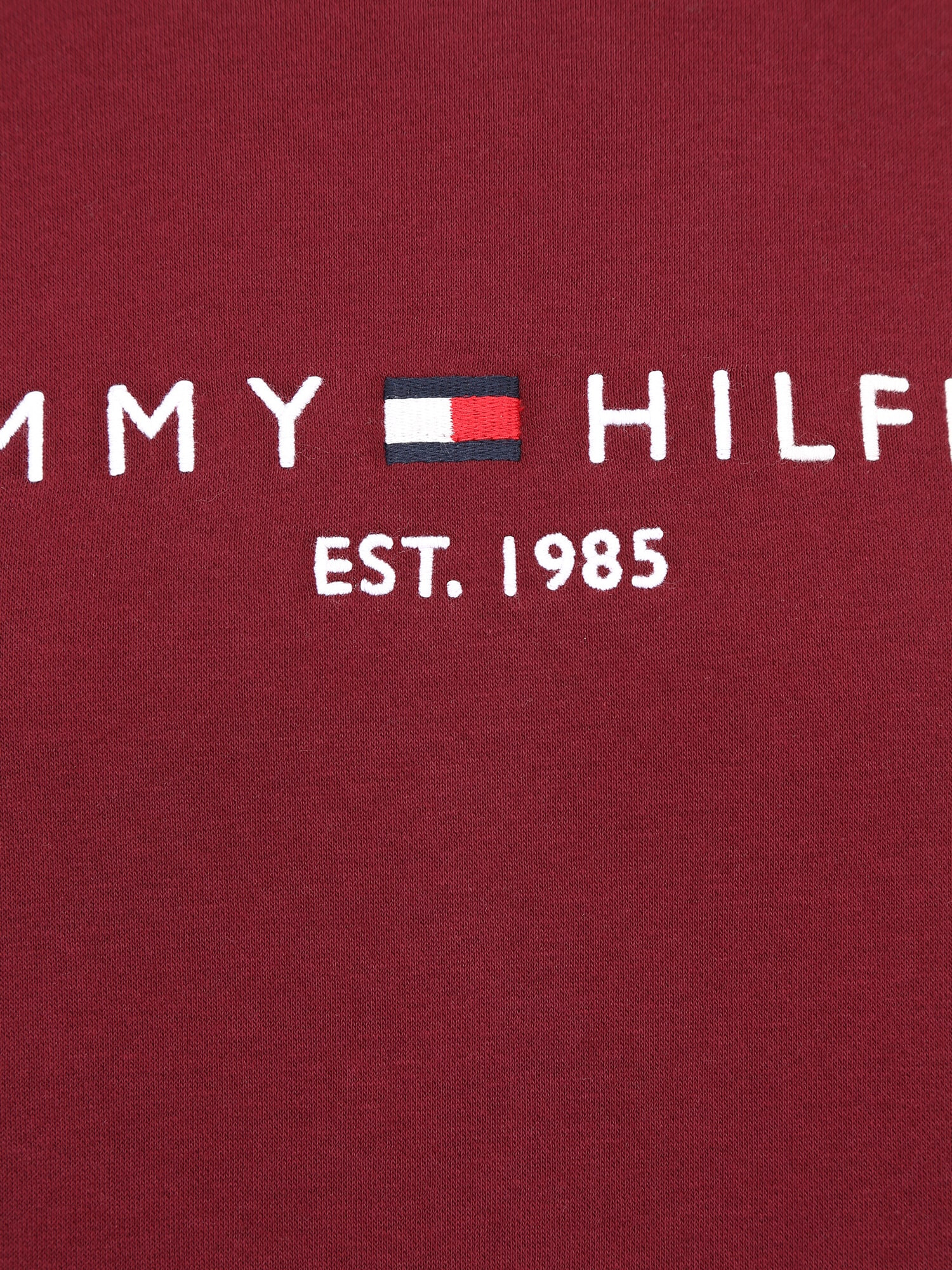 TOMMY HILFIGER Mikina námornícka modrá / bordová / ohnivo červená / biela - Pepit.sk