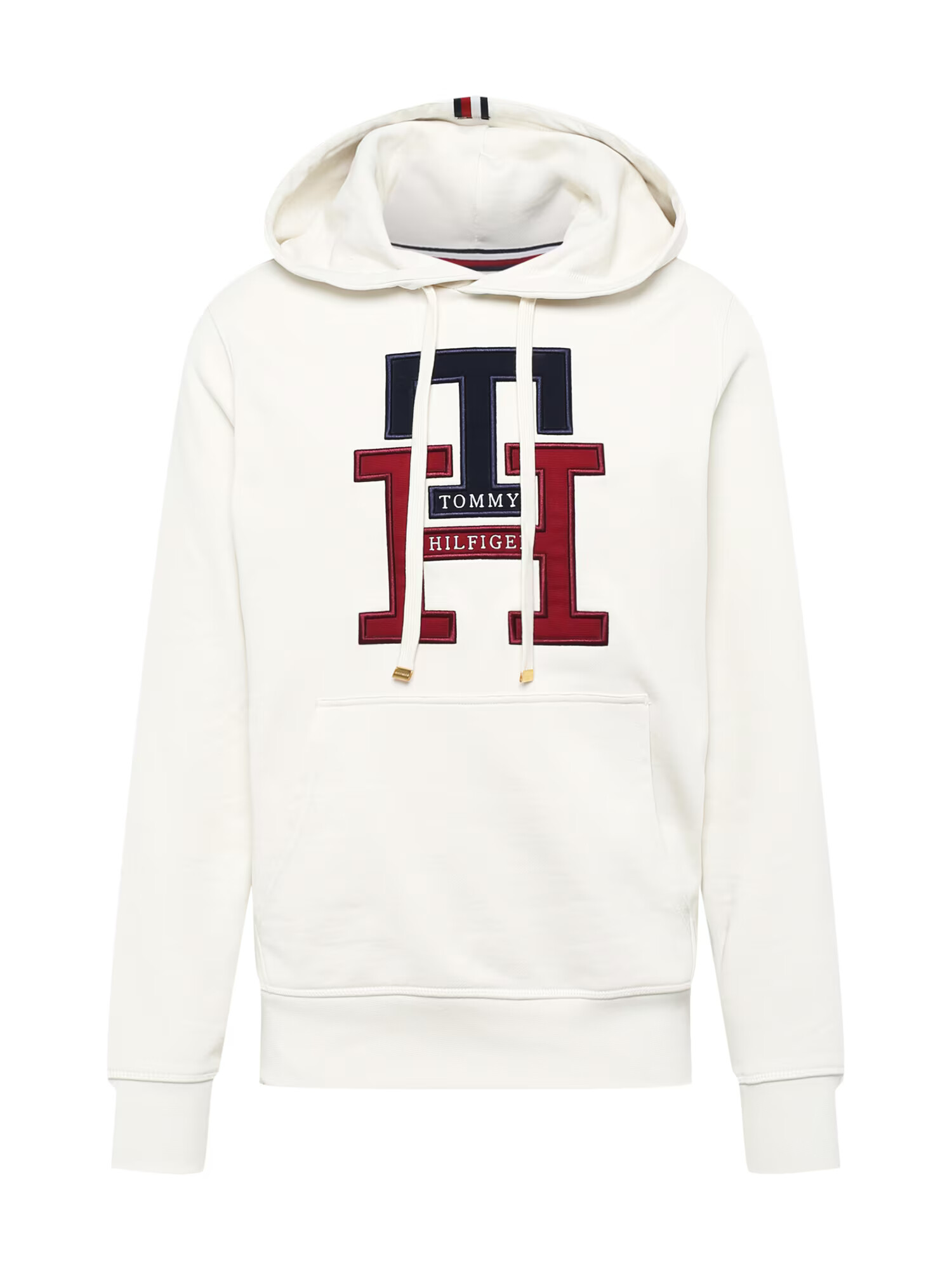 TOMMY HILFIGER Mikina námornícka modrá / čerešňová / prírodná biela - Pepit.sk