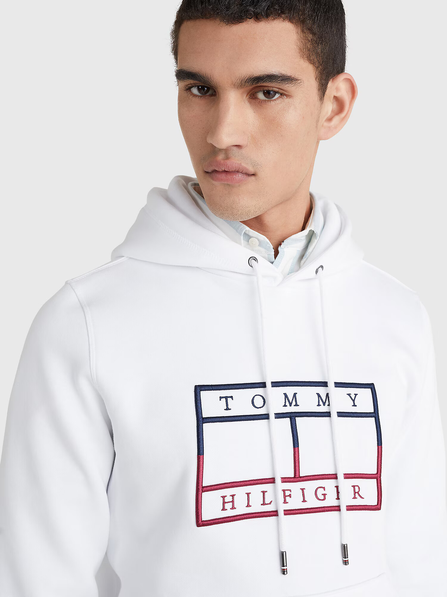 TOMMY HILFIGER Mikina námornícka modrá / červená / biela - Pepit.sk