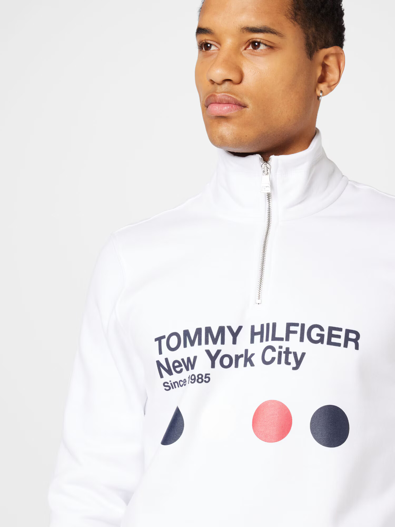 TOMMY HILFIGER Mikina námornícka modrá / červená / biela - Pepit.sk