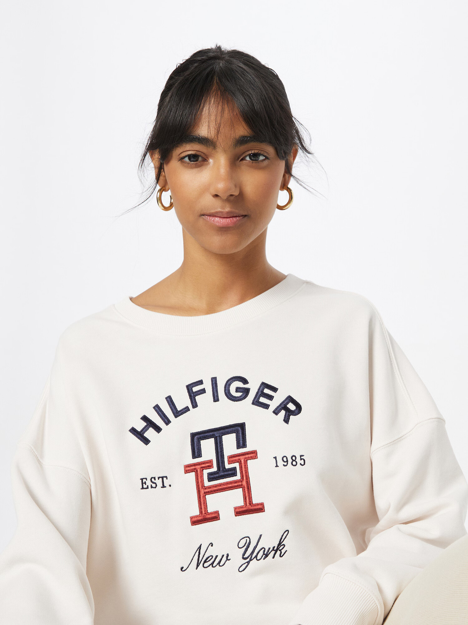 TOMMY HILFIGER Mikina námornícka modrá / červená / biela - Pepit.sk