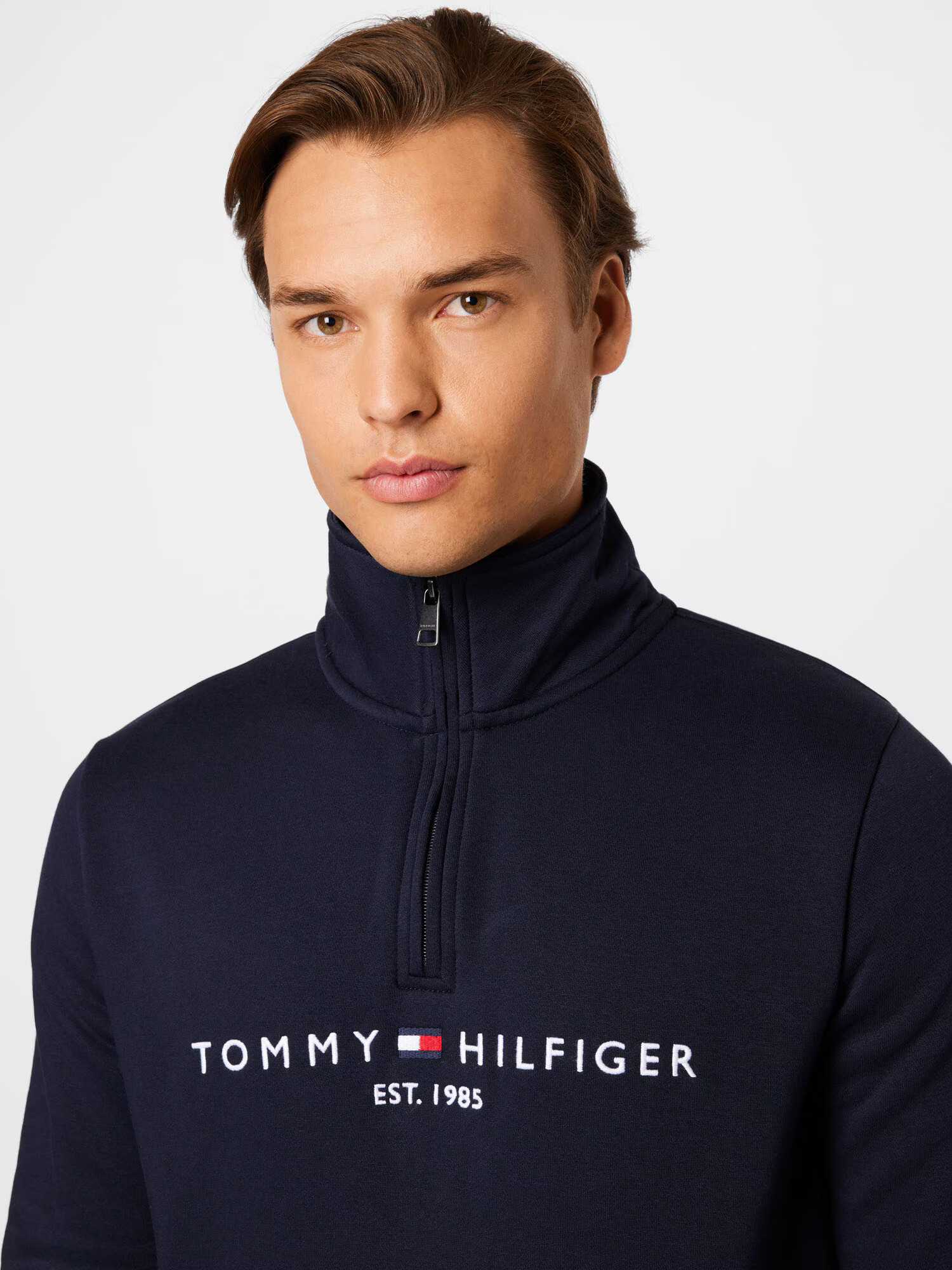 TOMMY HILFIGER Mikina námornícka modrá / červená / biela - Pepit.sk