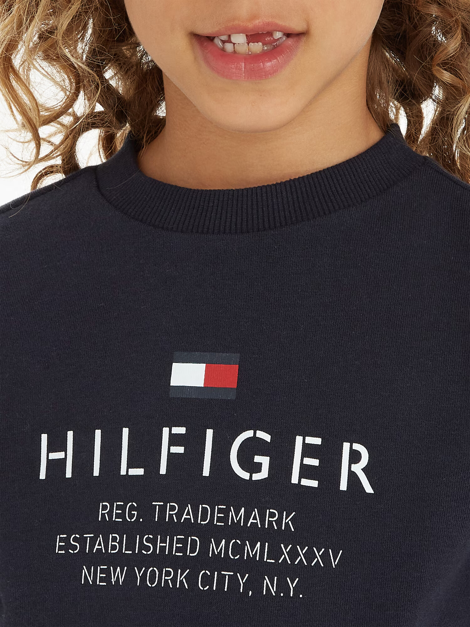 TOMMY HILFIGER Mikina námornícka modrá / červená / biela - Pepit.sk