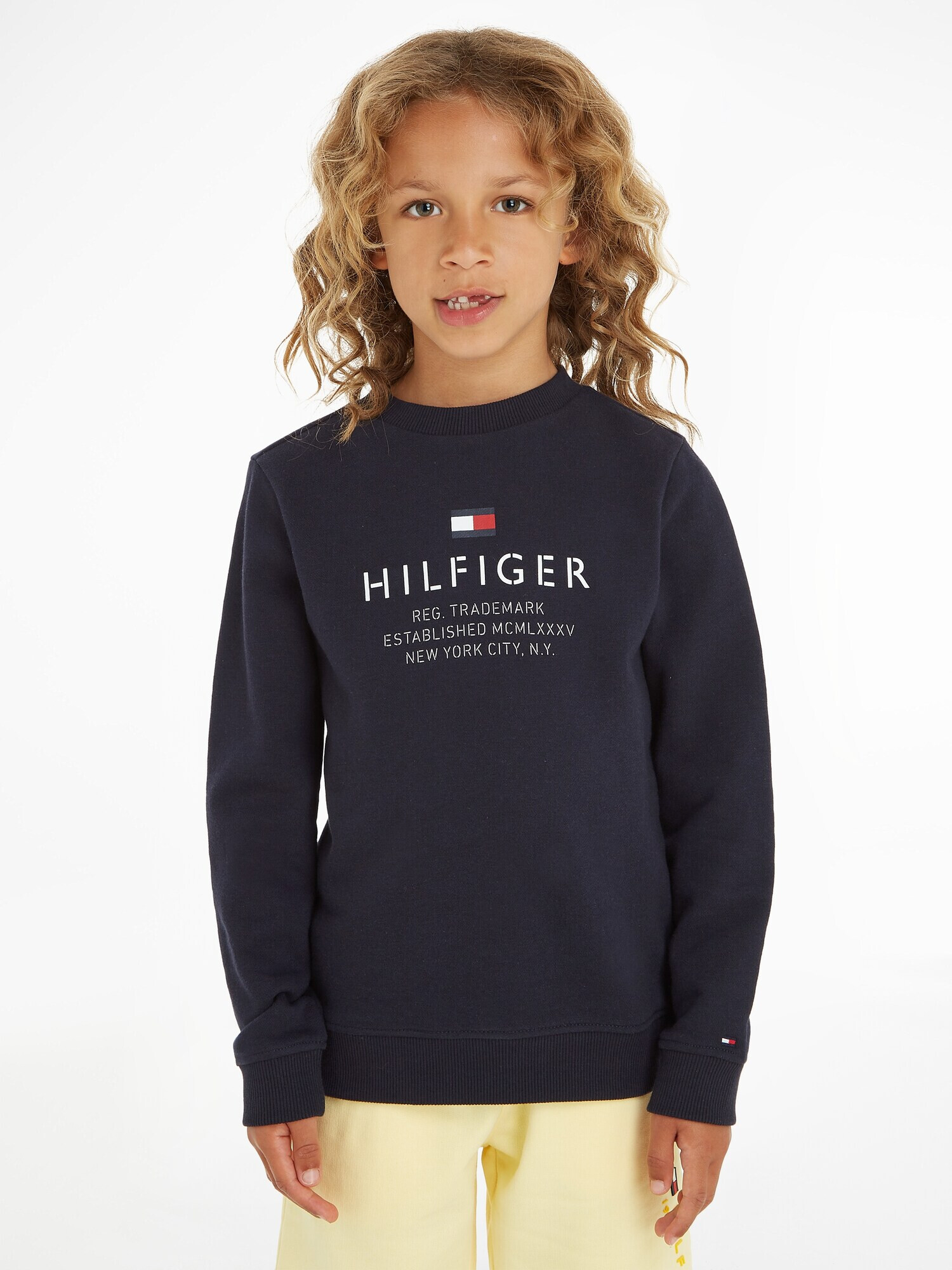 TOMMY HILFIGER Mikina námornícka modrá / červená / biela - Pepit.sk