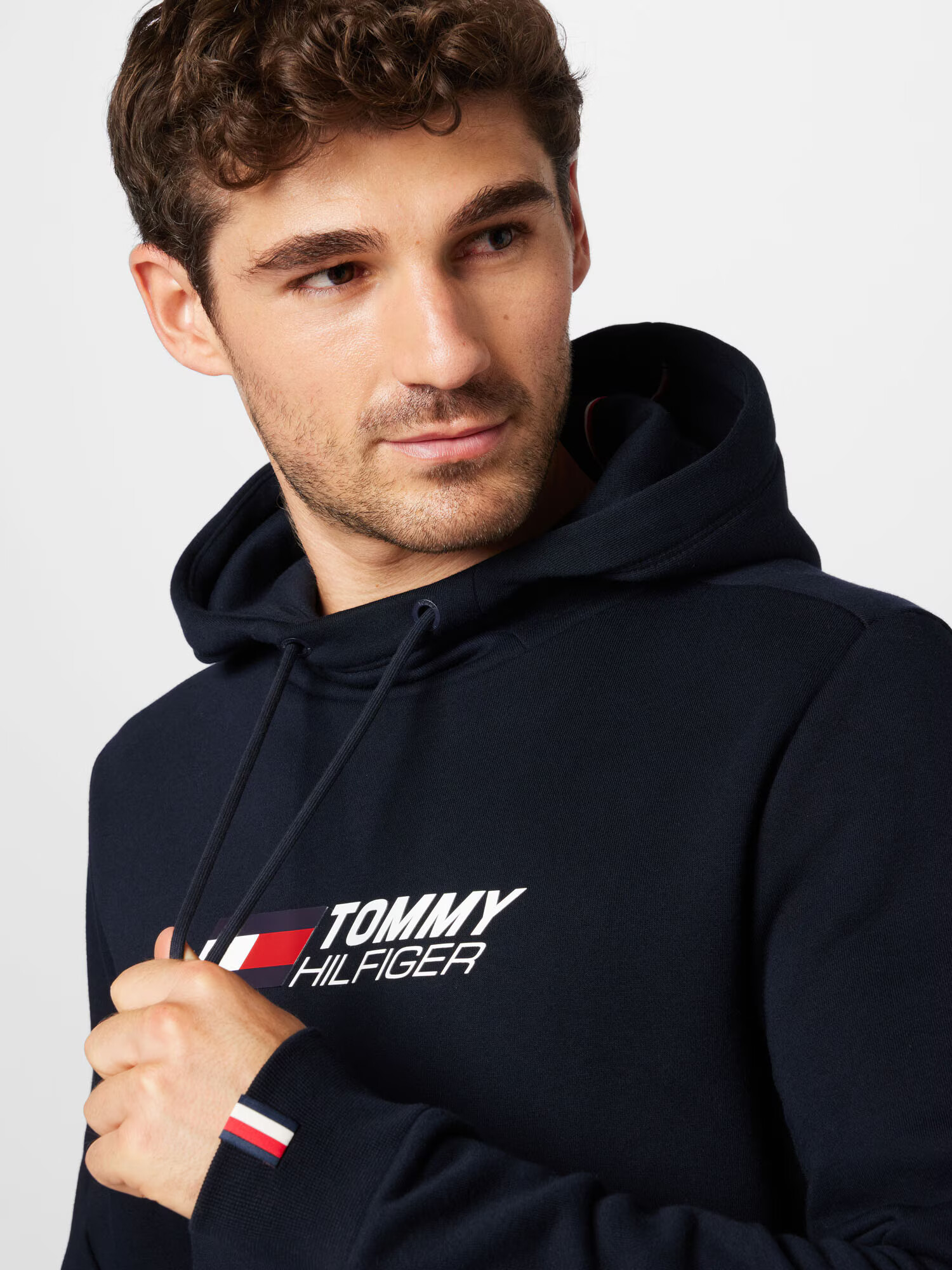 TOMMY HILFIGER Mikina námornícka modrá / červená / biela - Pepit.sk