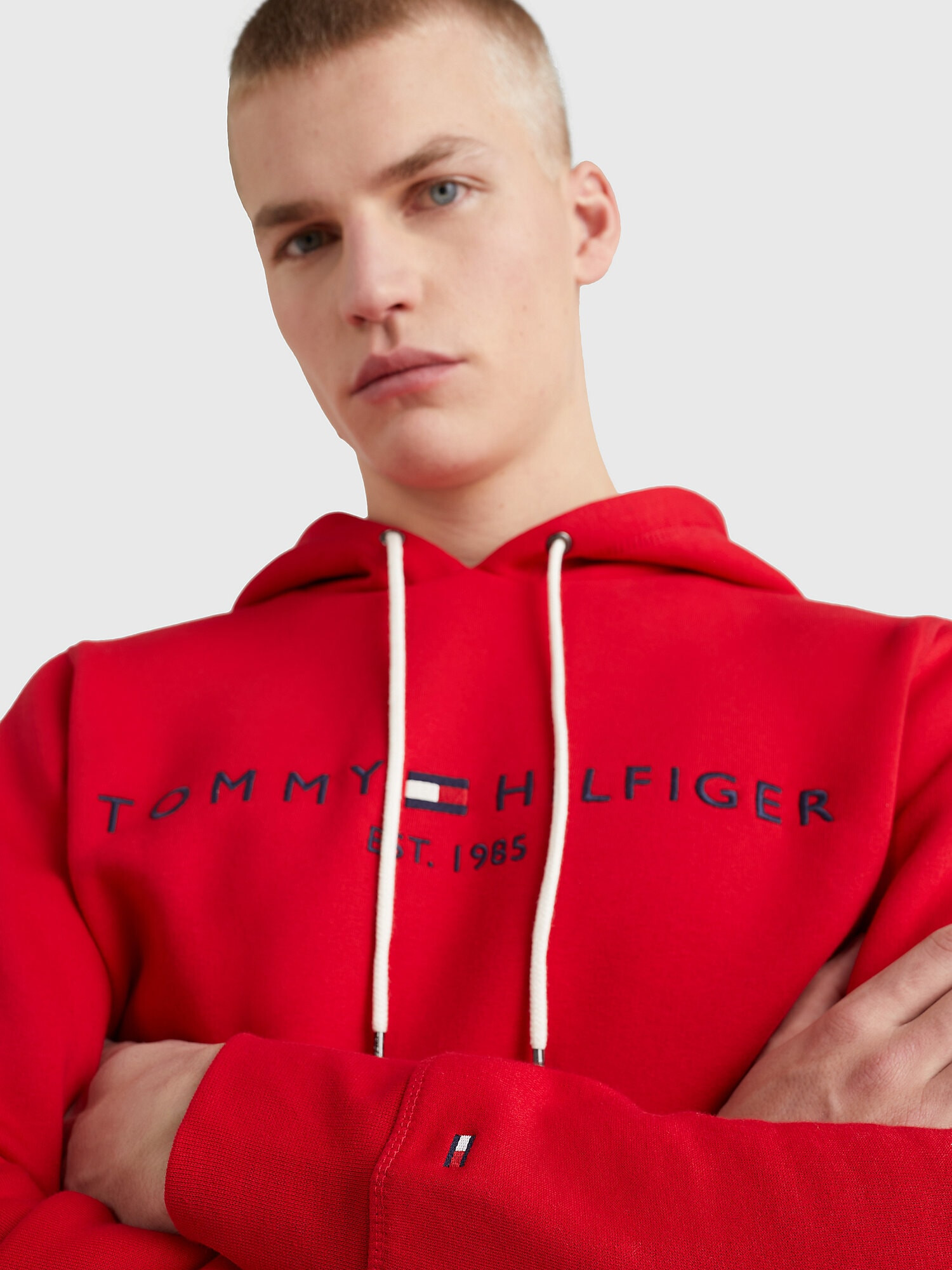 TOMMY HILFIGER Mikina námornícka modrá / červená / biela - Pepit.sk