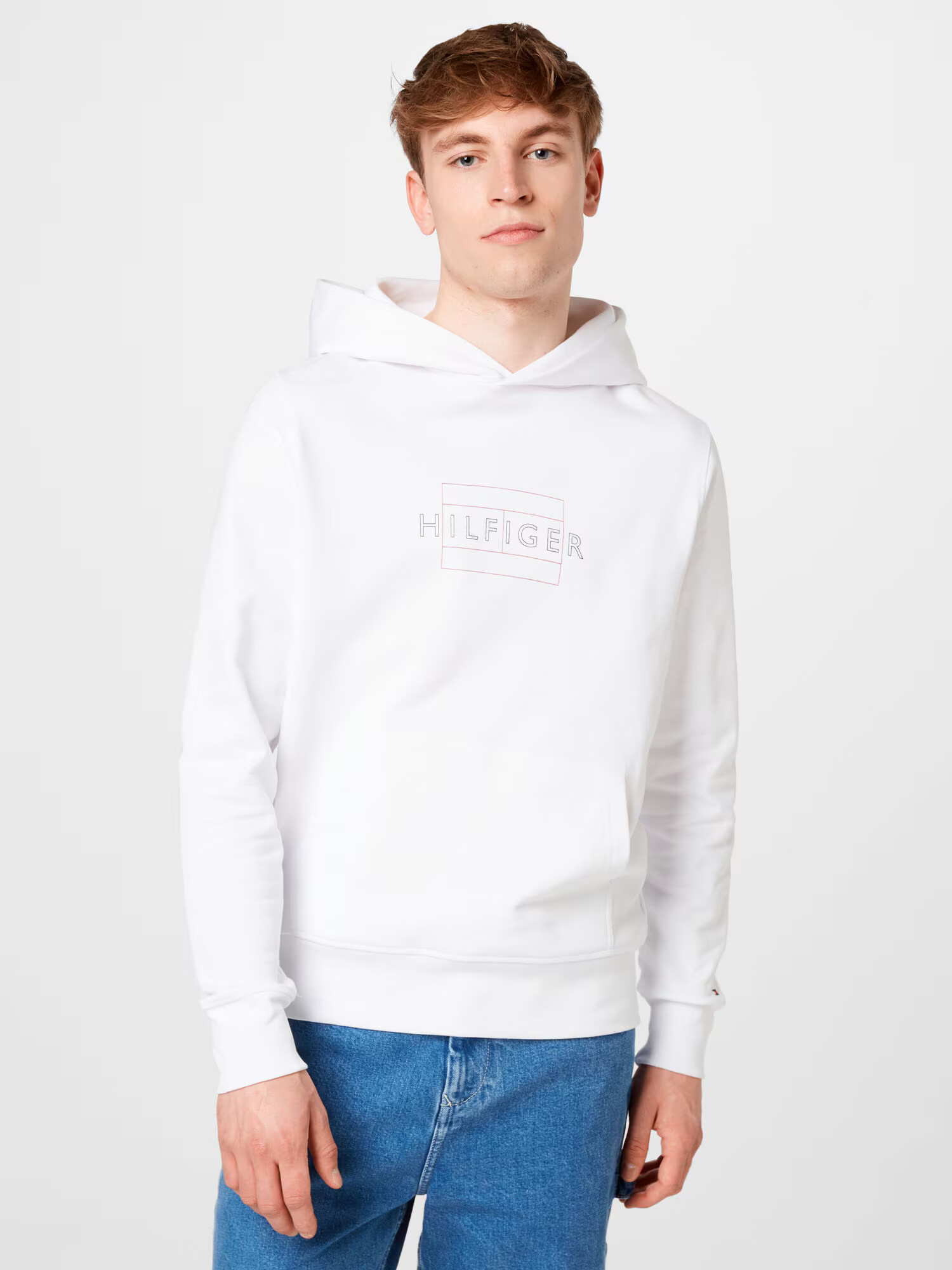 TOMMY HILFIGER Mikina námornícka modrá / červená / biela - Pepit.sk