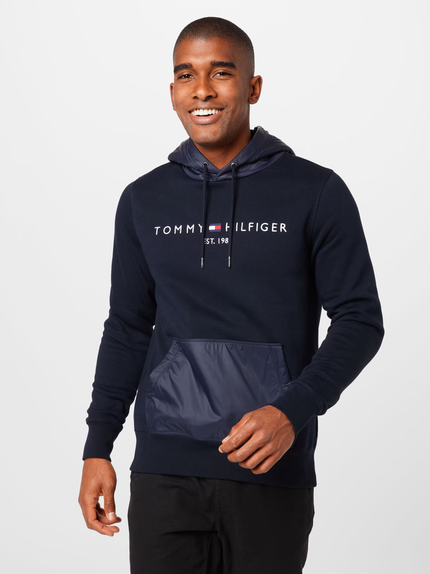 TOMMY HILFIGER Mikina námornícka modrá / červená / biela - Pepit.sk