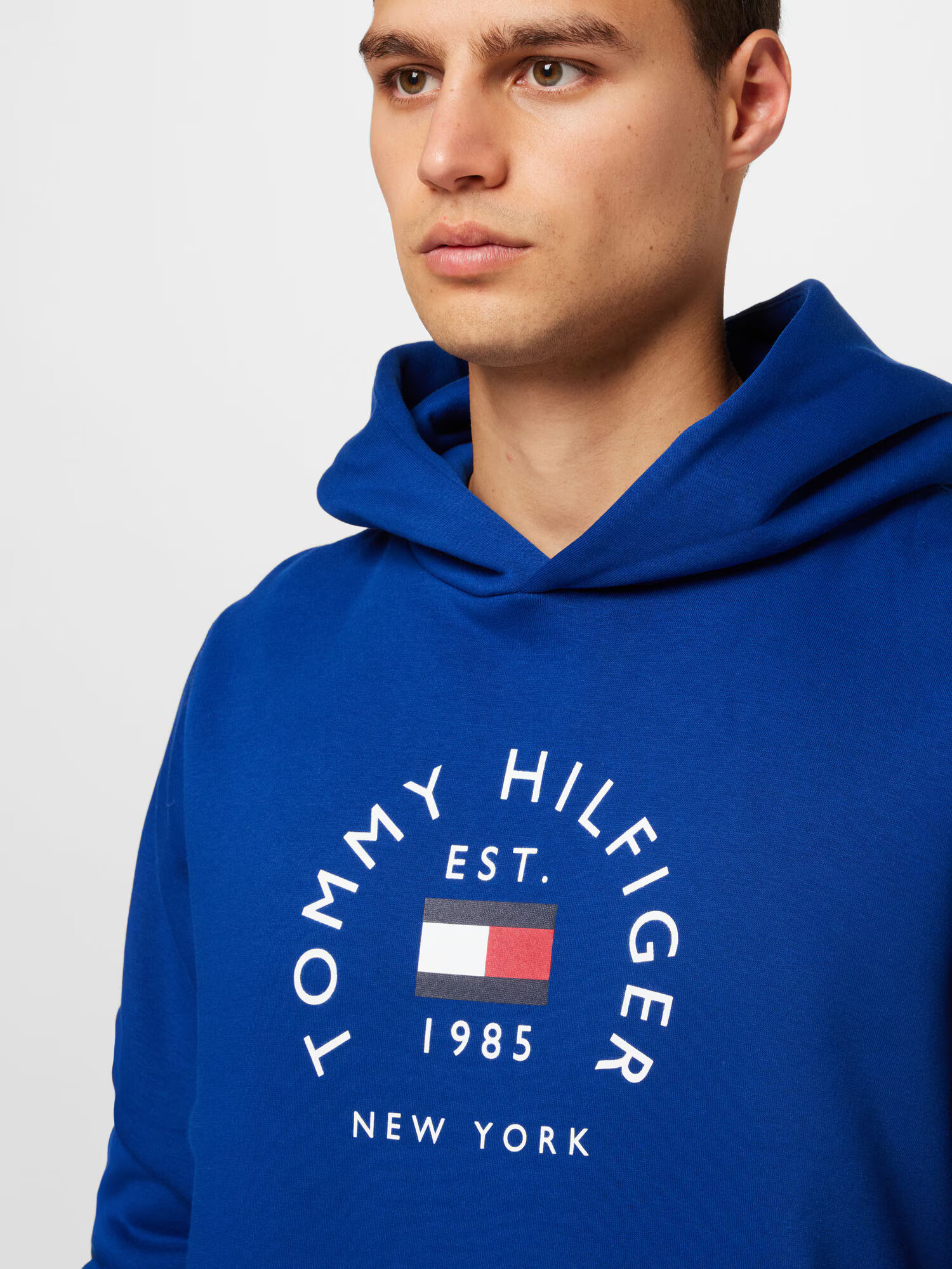 TOMMY HILFIGER Mikina námornícka modrá / grenadínová / biela - Pepit.sk