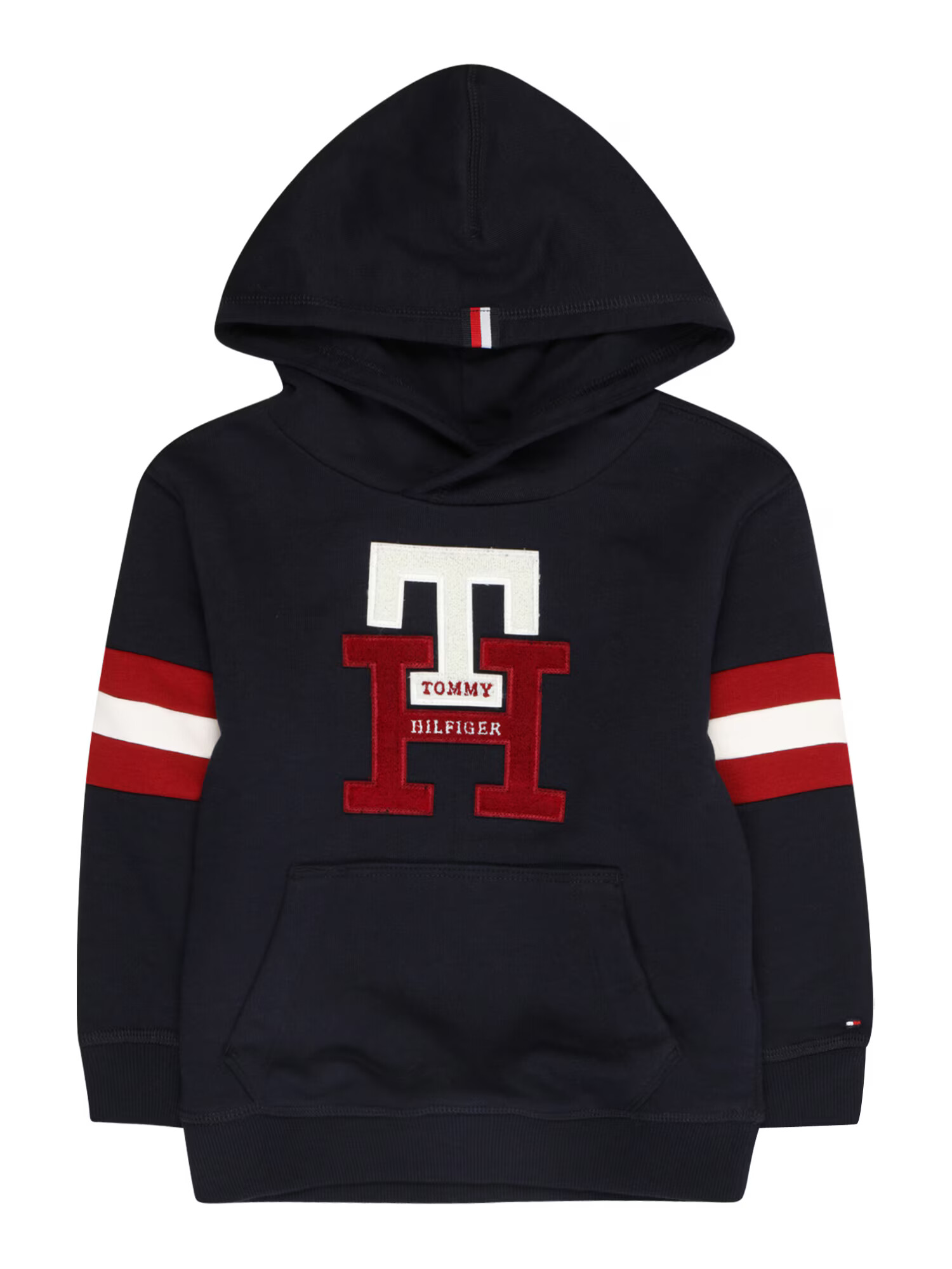 TOMMY HILFIGER Mikina námornícka modrá / karmínovo červená / biela - Pepit.sk