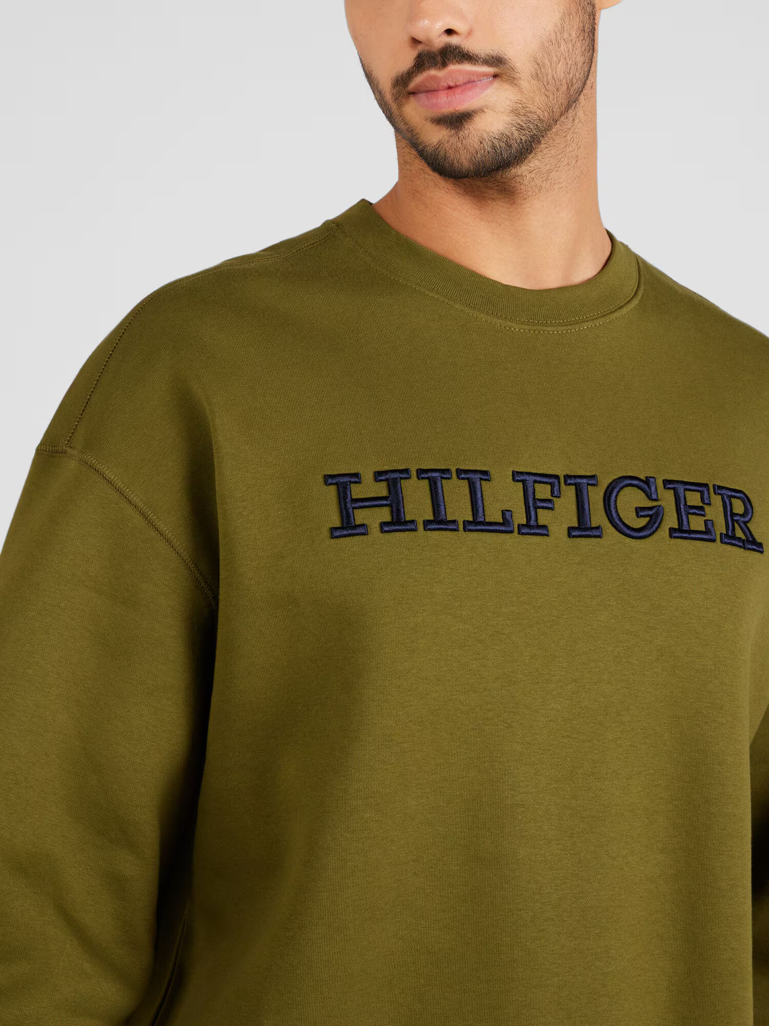 TOMMY HILFIGER Mikina námornícka modrá / olivová - Pepit.sk