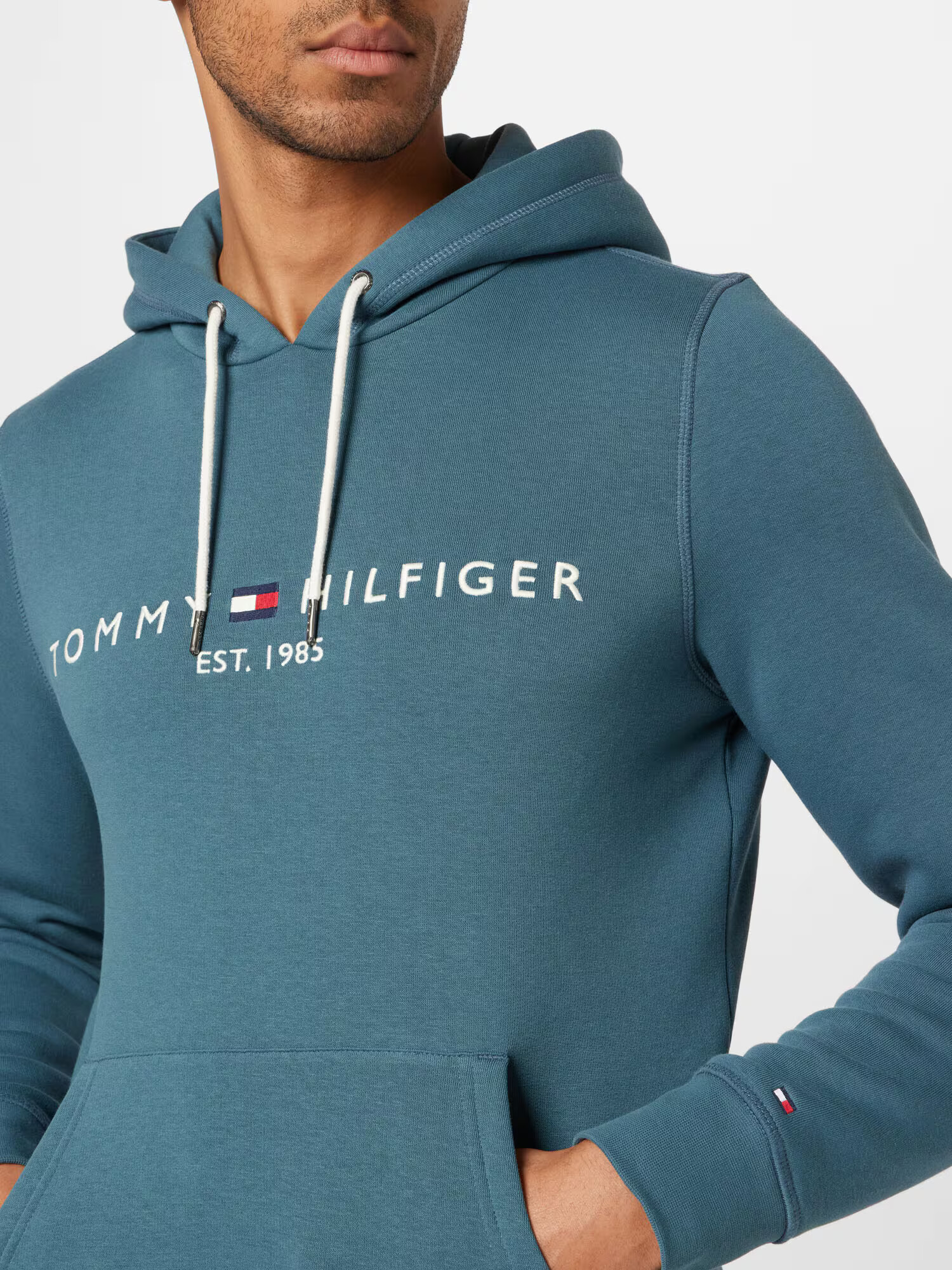 TOMMY HILFIGER Mikina námornícka modrá / petrolejová / červená / biela - Pepit.sk