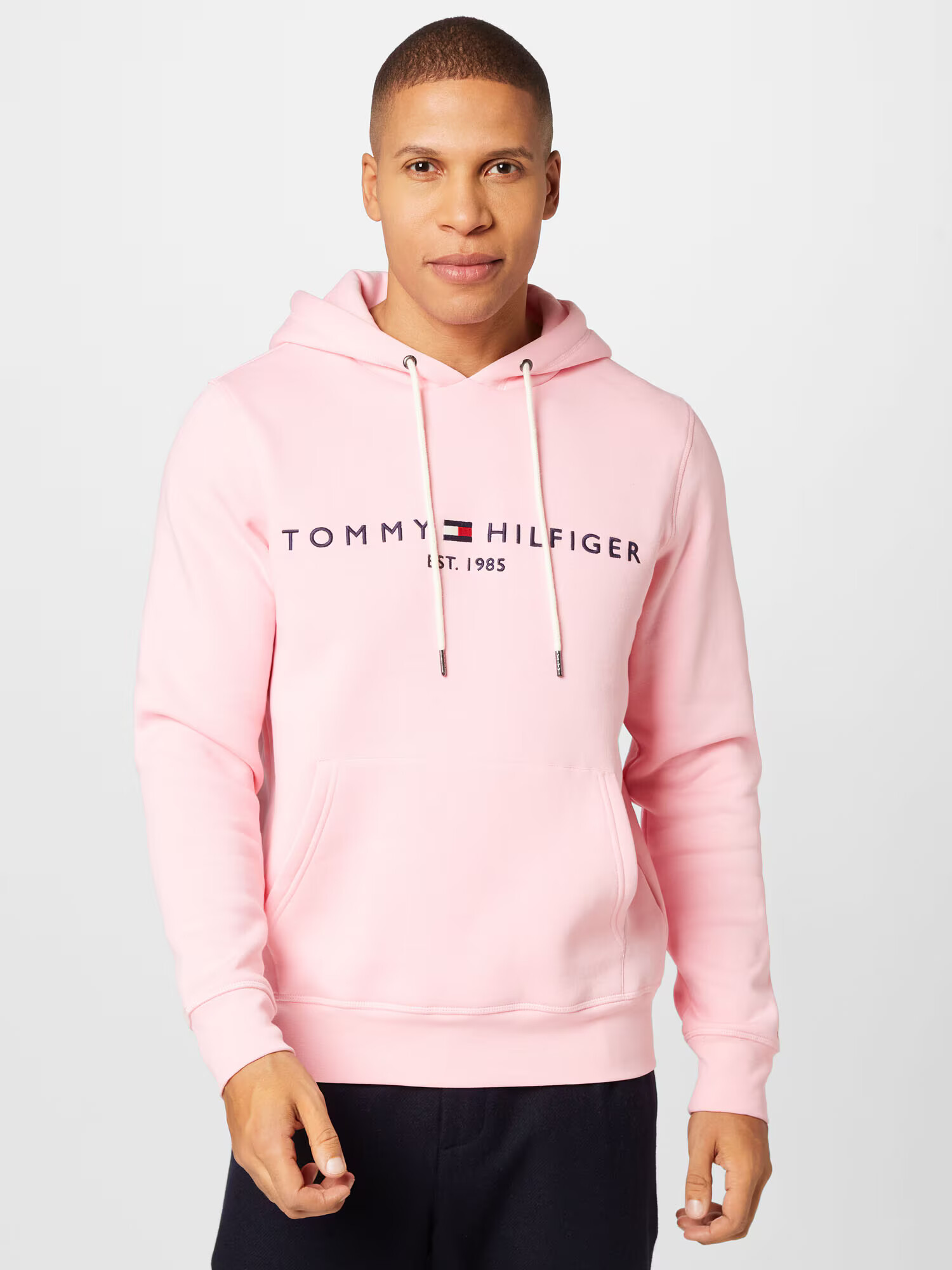 TOMMY HILFIGER Mikina námornícka modrá / ružová / červená / biela - Pepit.sk