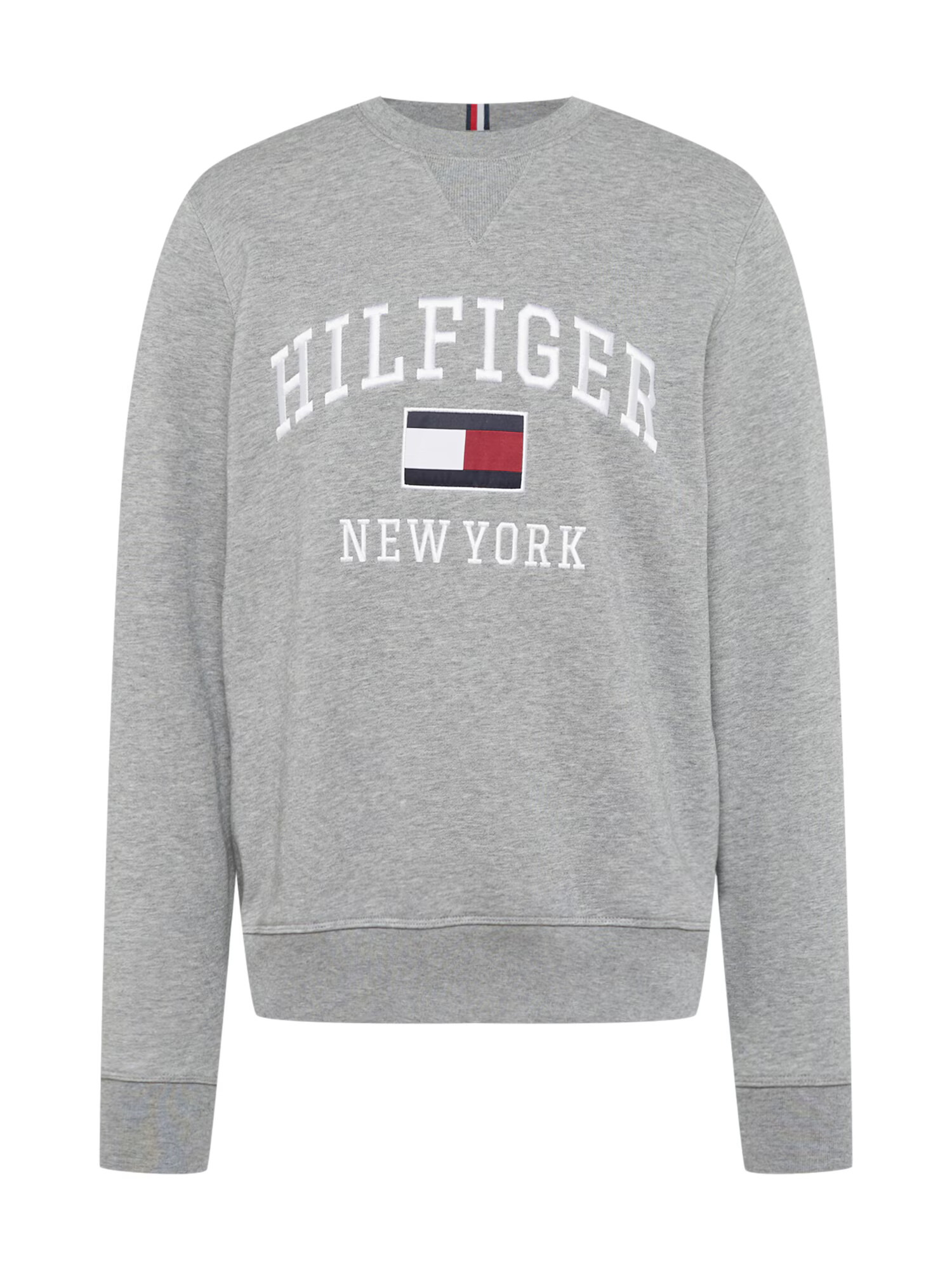 TOMMY HILFIGER Mikina námornícka modrá / sivá melírovaná / červená / biela - Pepit.sk