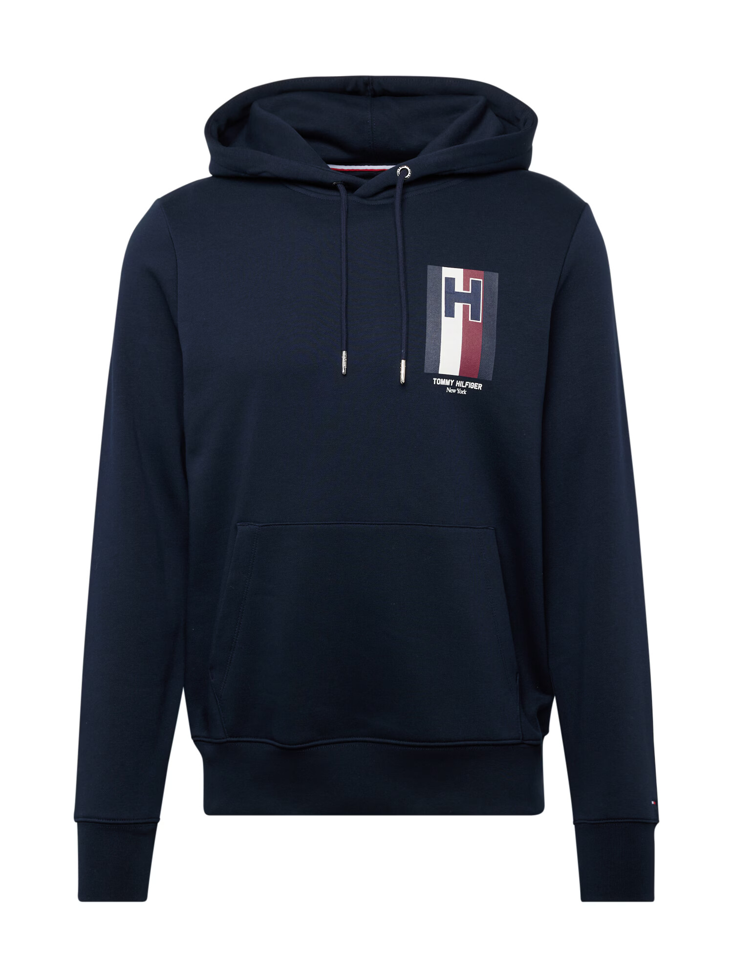 TOMMY HILFIGER Mikina námornícka modrá / tmavočervená / biela - Pepit.sk