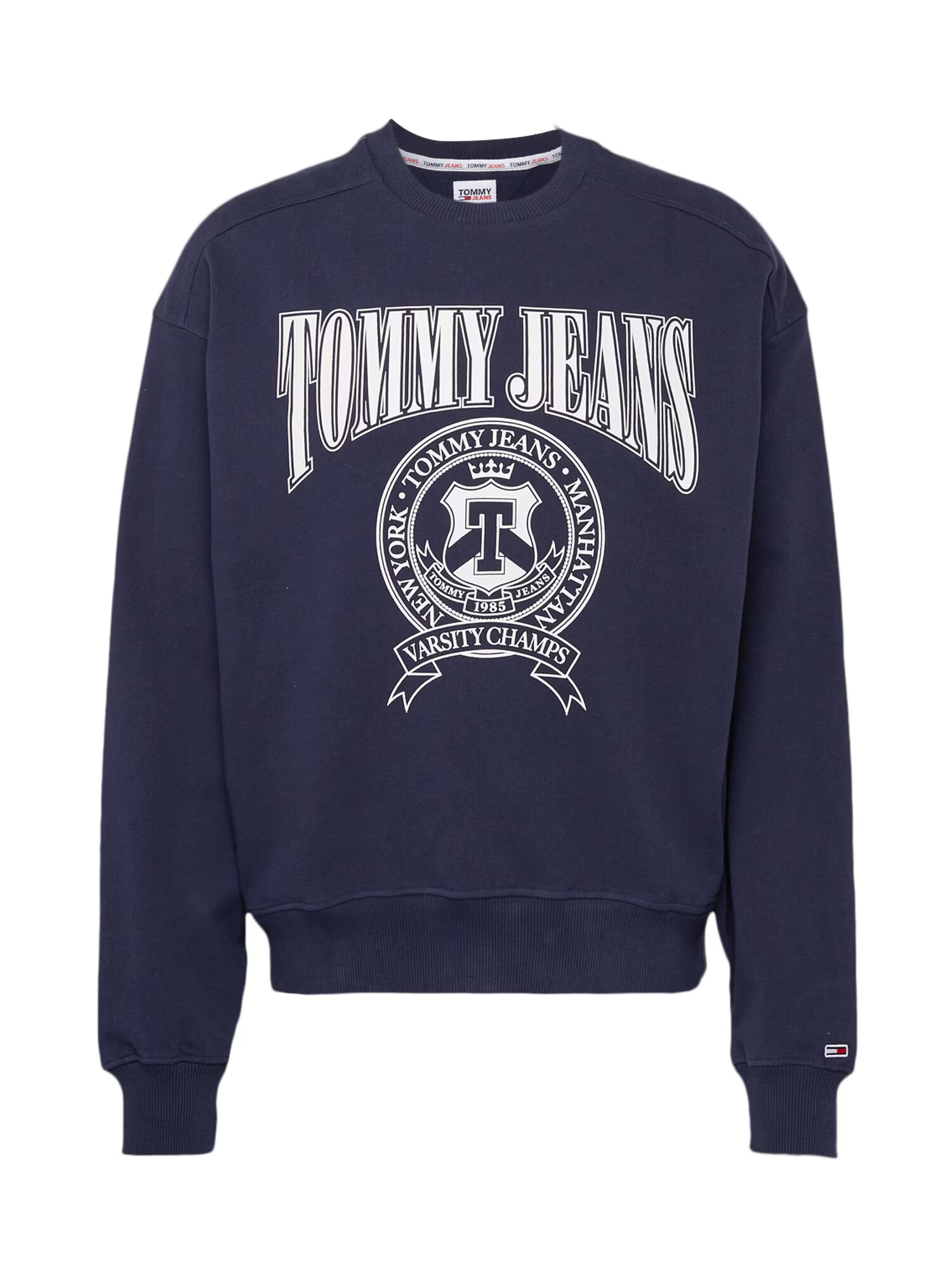 TOMMY HILFIGER Mikina tmavomodrá / biela - Pepit.sk