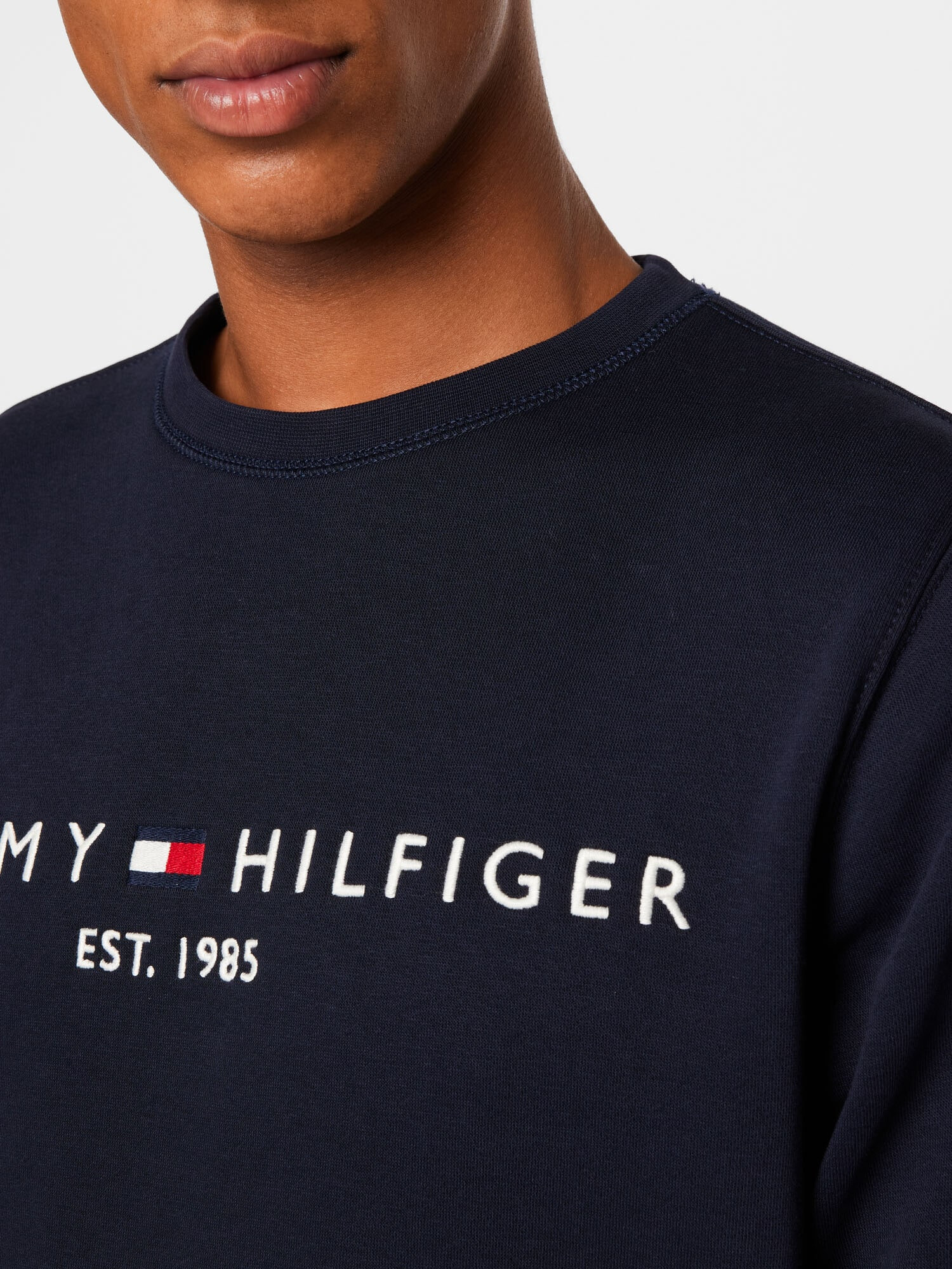 TOMMY HILFIGER Mikina tmavomodrá / červená / biela - Pepit.sk