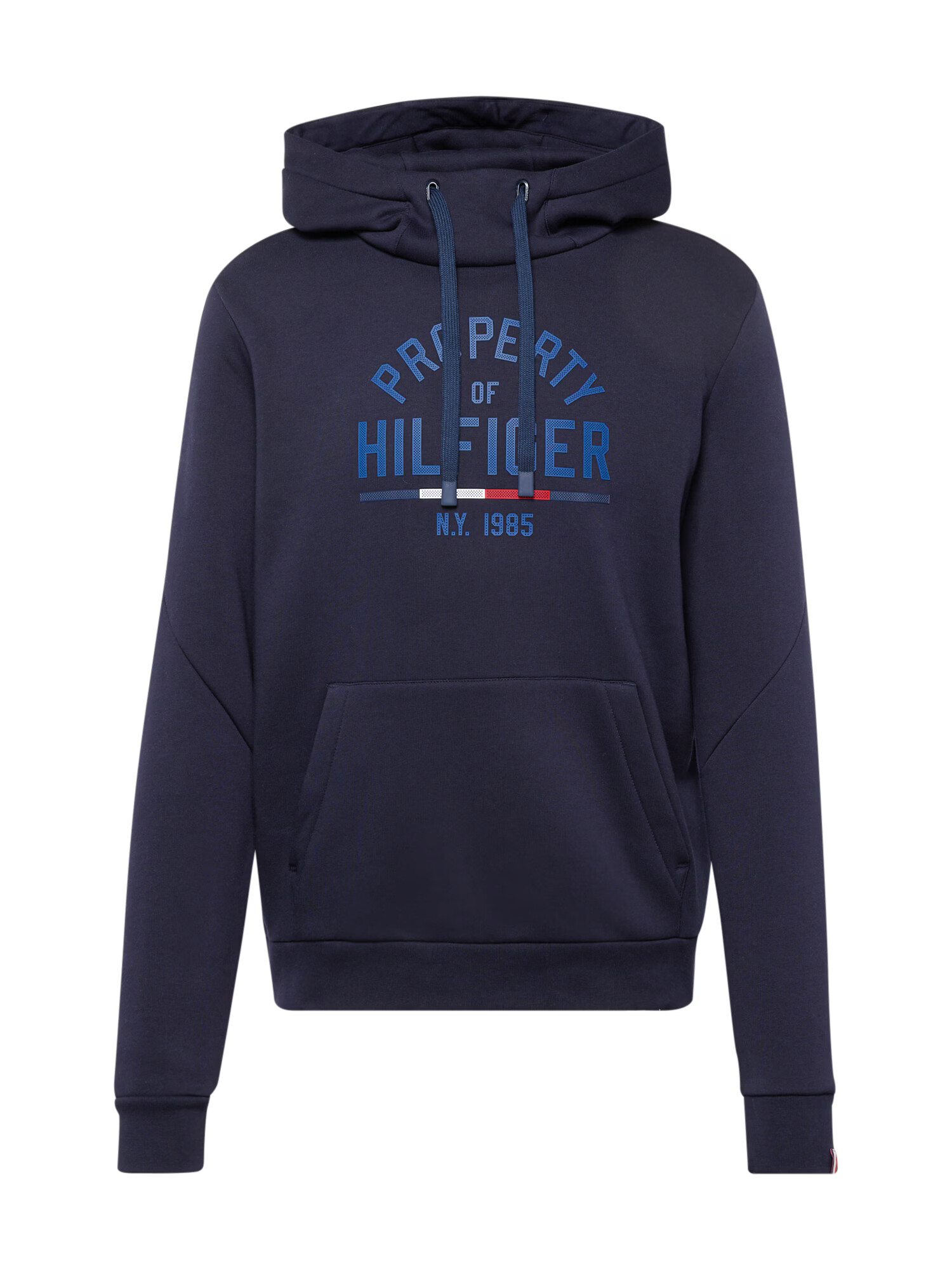 TOMMY HILFIGER Mikina tmavomodrá / kráľovská modrá / červená / šedobiela - Pepit.sk