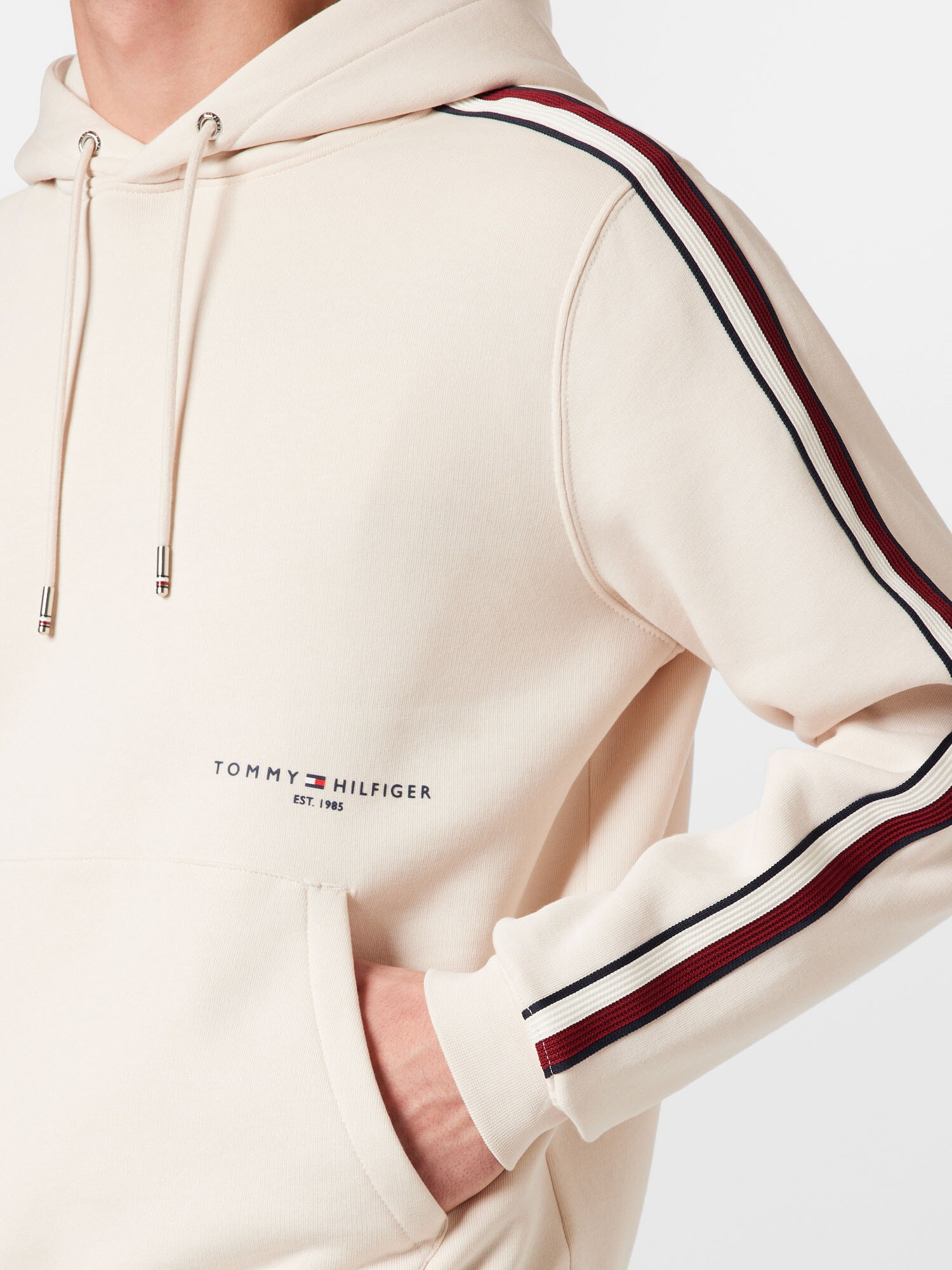 TOMMY HILFIGER Mikina tmavomodrá / tmavočervená / biela ako vlna - Pepit.sk