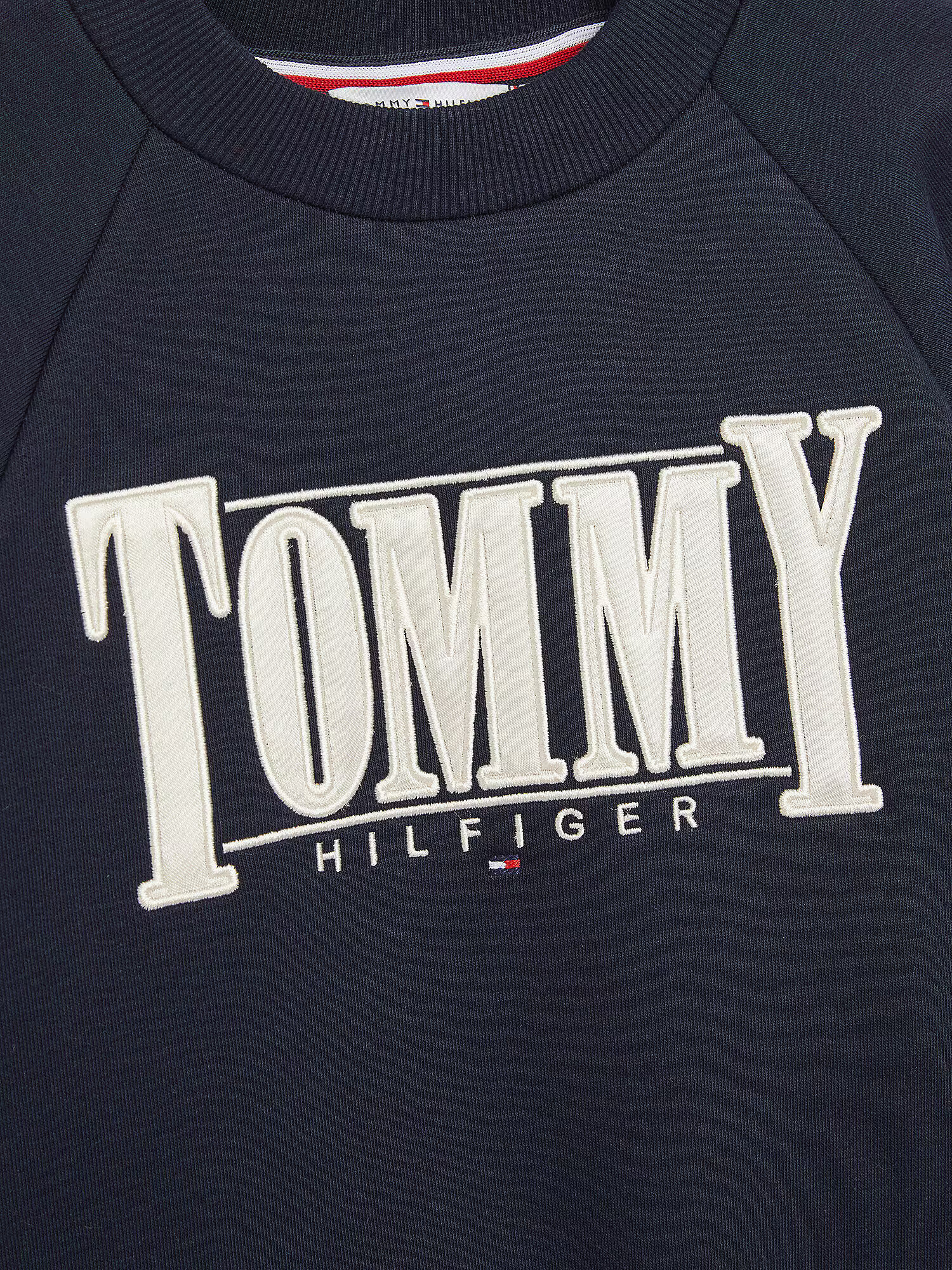 TOMMY HILFIGER Mikina tmelová / tmavomodrá / červená / biela - Pepit.sk