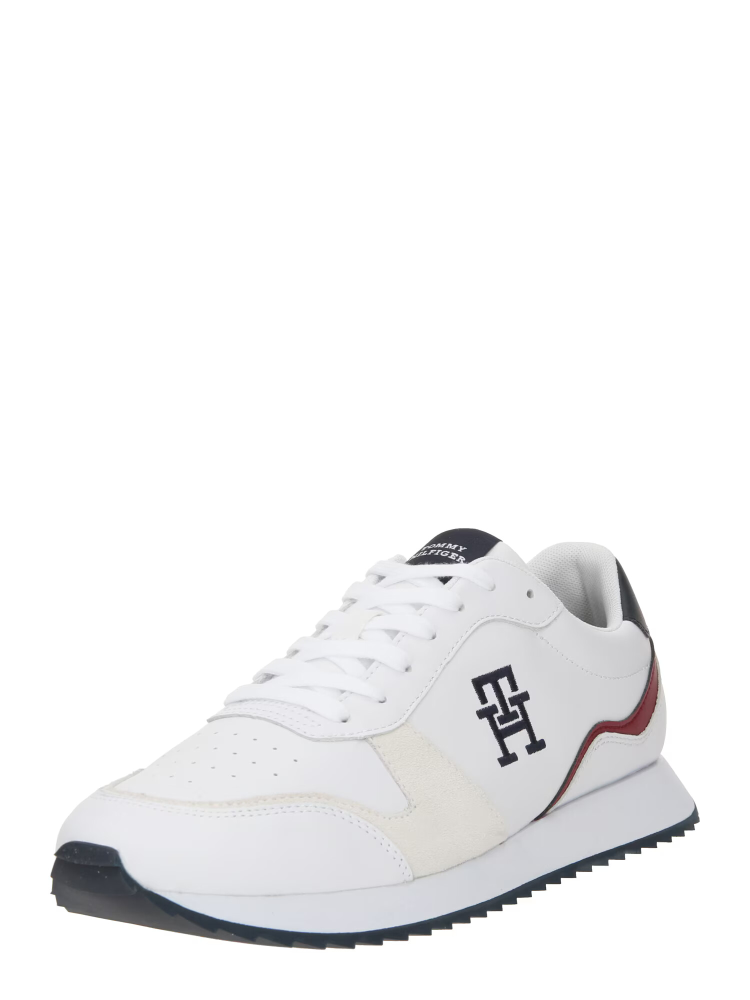 TOMMY HILFIGER Nízke tenisky 'RUNNER EVO' svetlobéžová / vínovo červená / čierna / biela - Pepit.sk