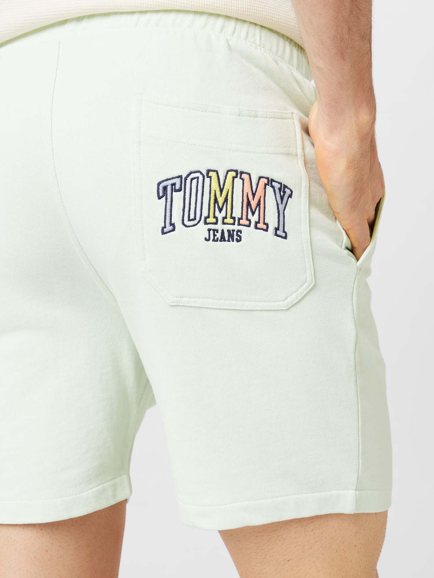 TOMMY HILFIGER Nohavice námornícka modrá / pastelovo zelená / jasne červená / biela - Pepit.sk