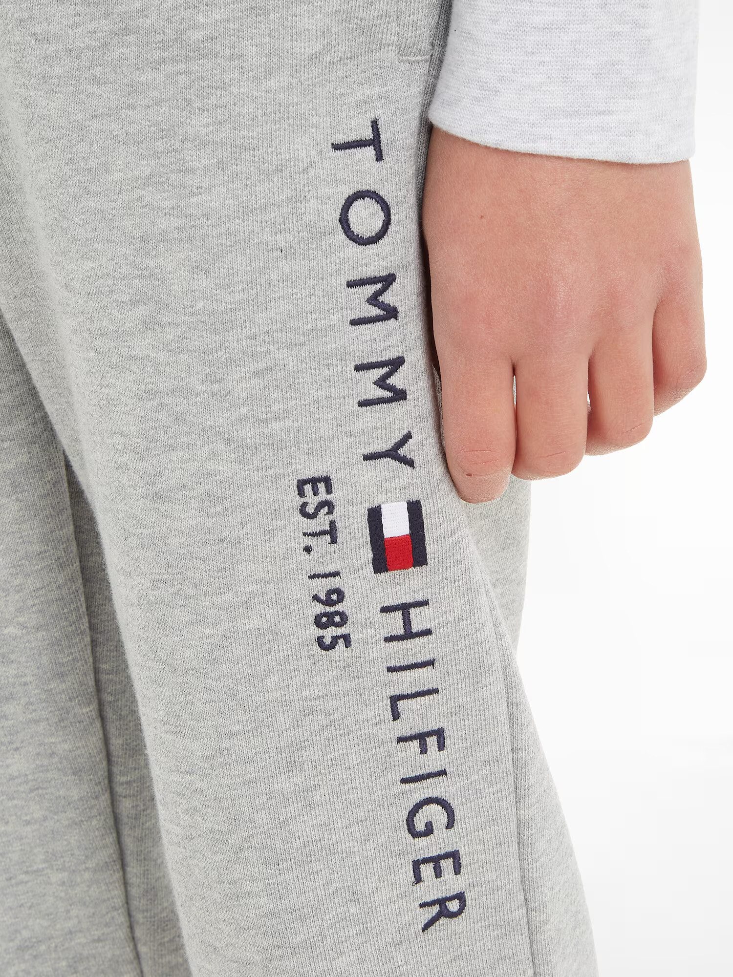 TOMMY HILFIGER Nohavice námornícka modrá / svetlosivá / ohnivo červená / biela - Pepit.sk