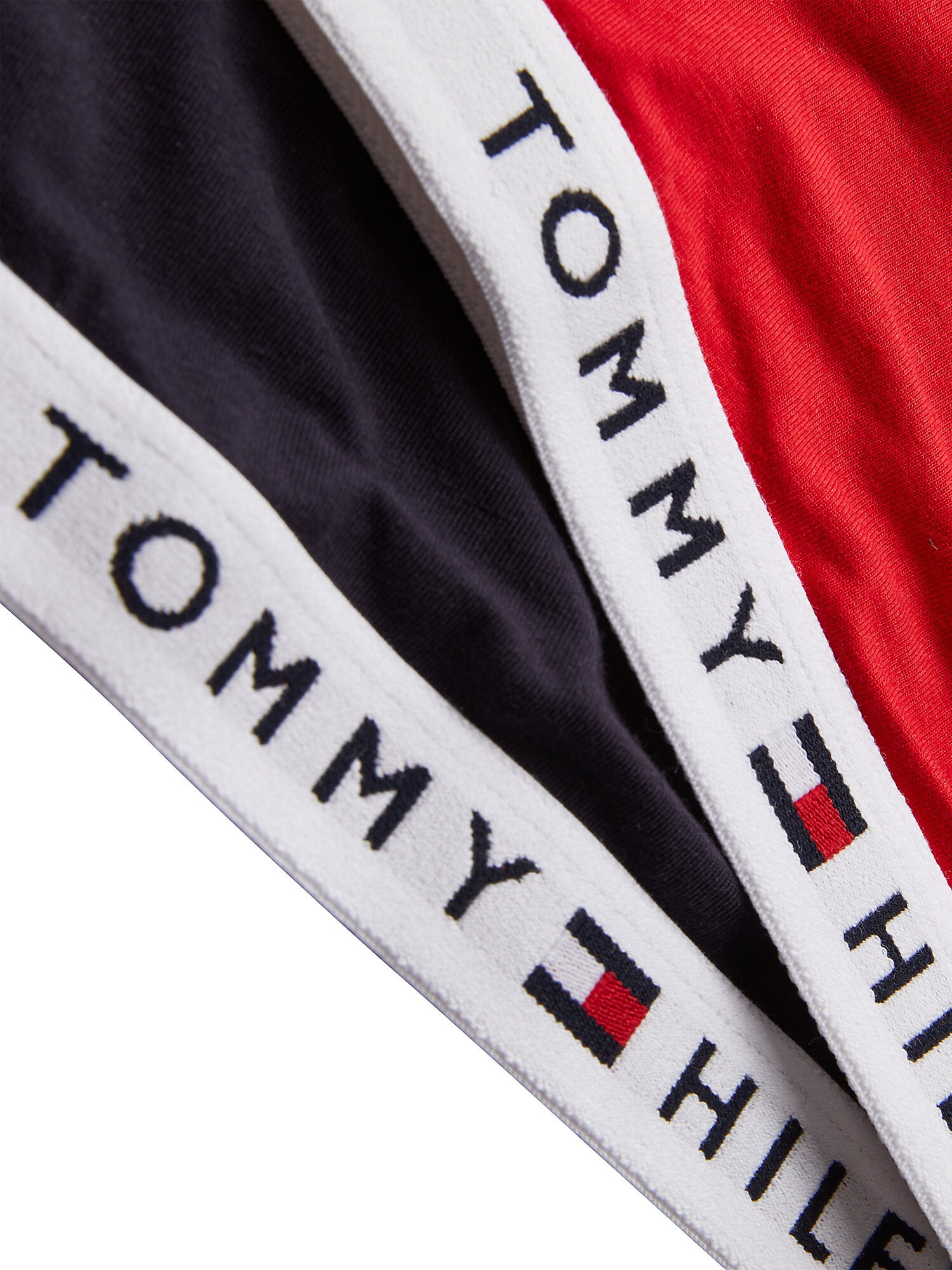 TOMMY HILFIGER Podprsenka červená / čierna / biela - Pepit.sk